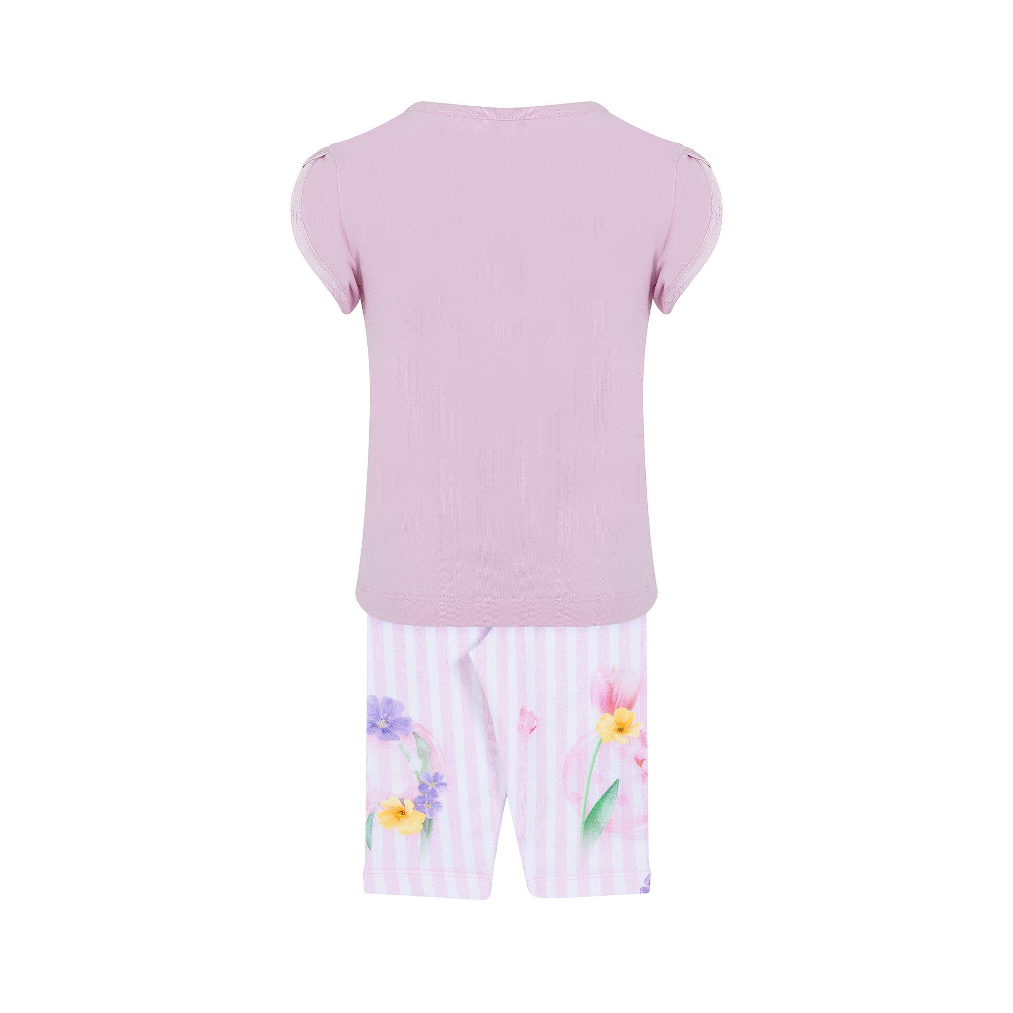 Bebe Pink 531 - LAPIN HOUSE - Kids' T-Shirt and Legging Set - 2