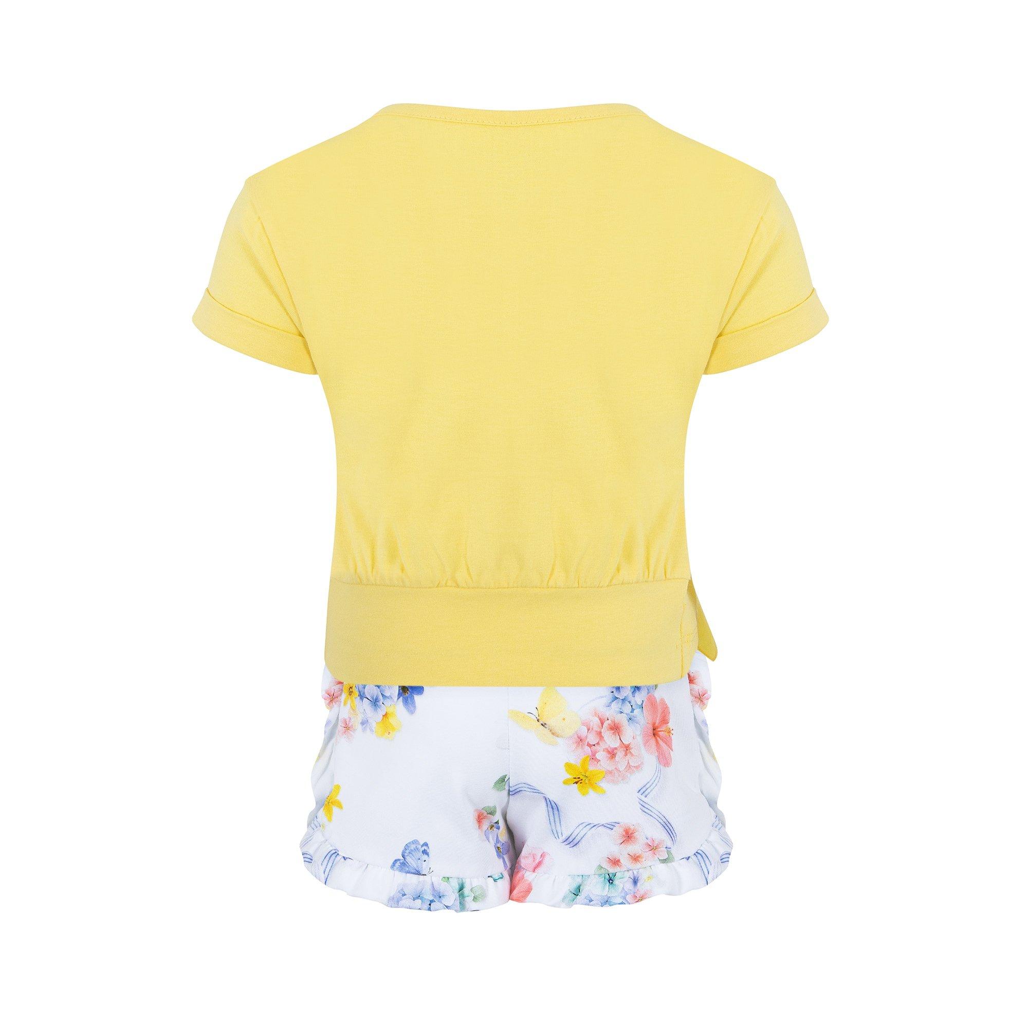 Citron Yell 702 - LAPIN HOUSE - Kids' Floral Print Clothing Set - 2