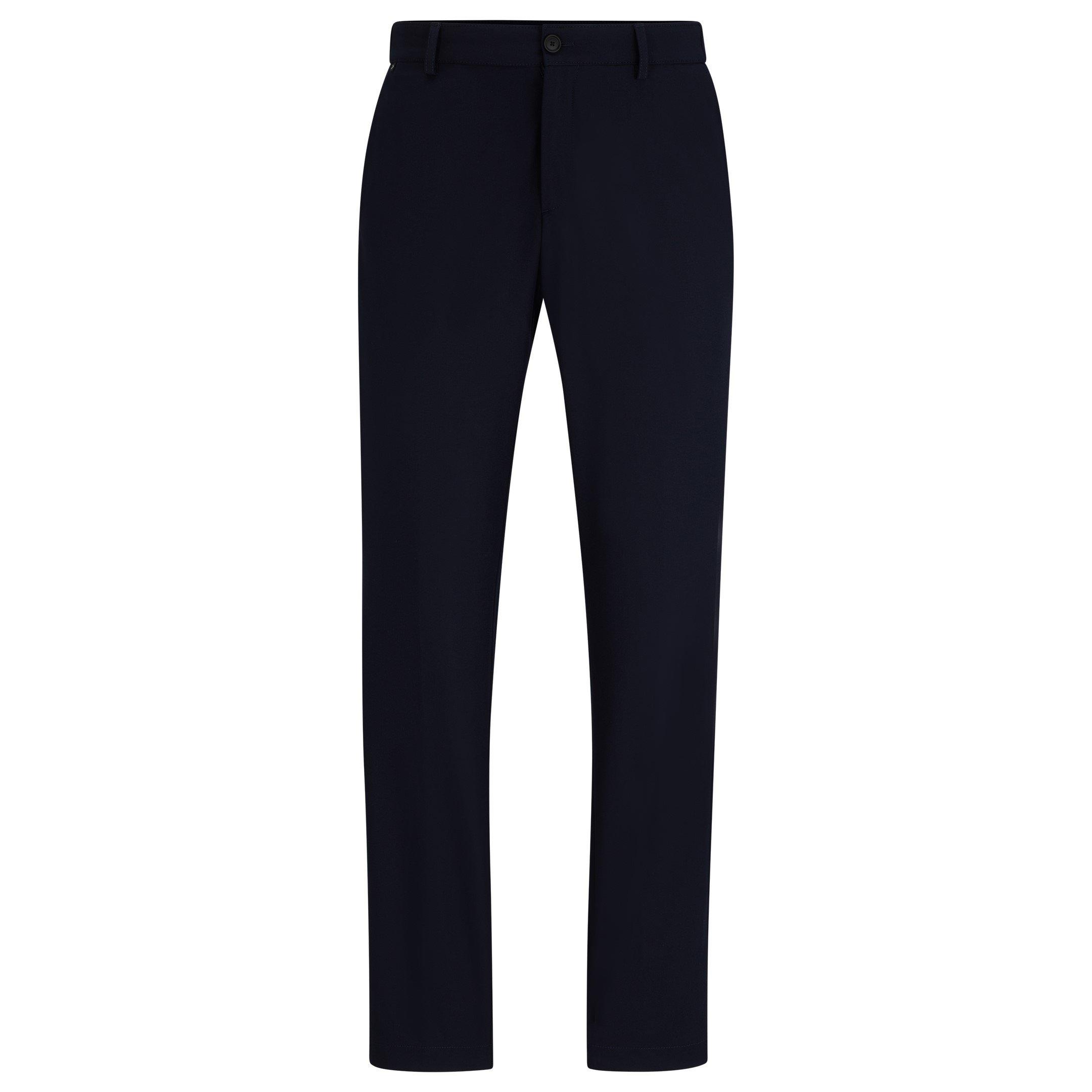 Dark Blue - Boss - Men's Slim Fit Trousers - 5