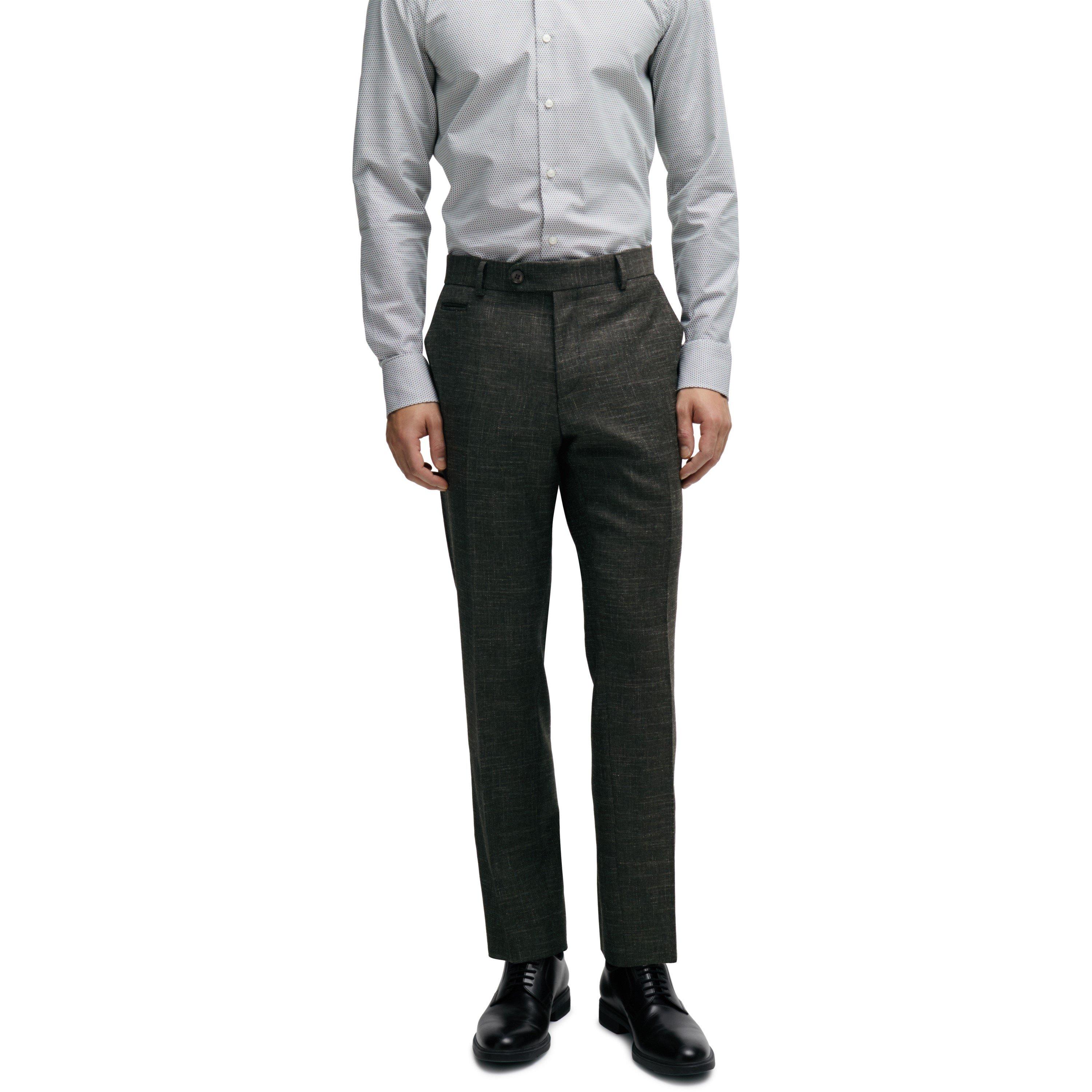 Boss Men's H Genius Slim Fit Trousers - Dark Green - 2XL