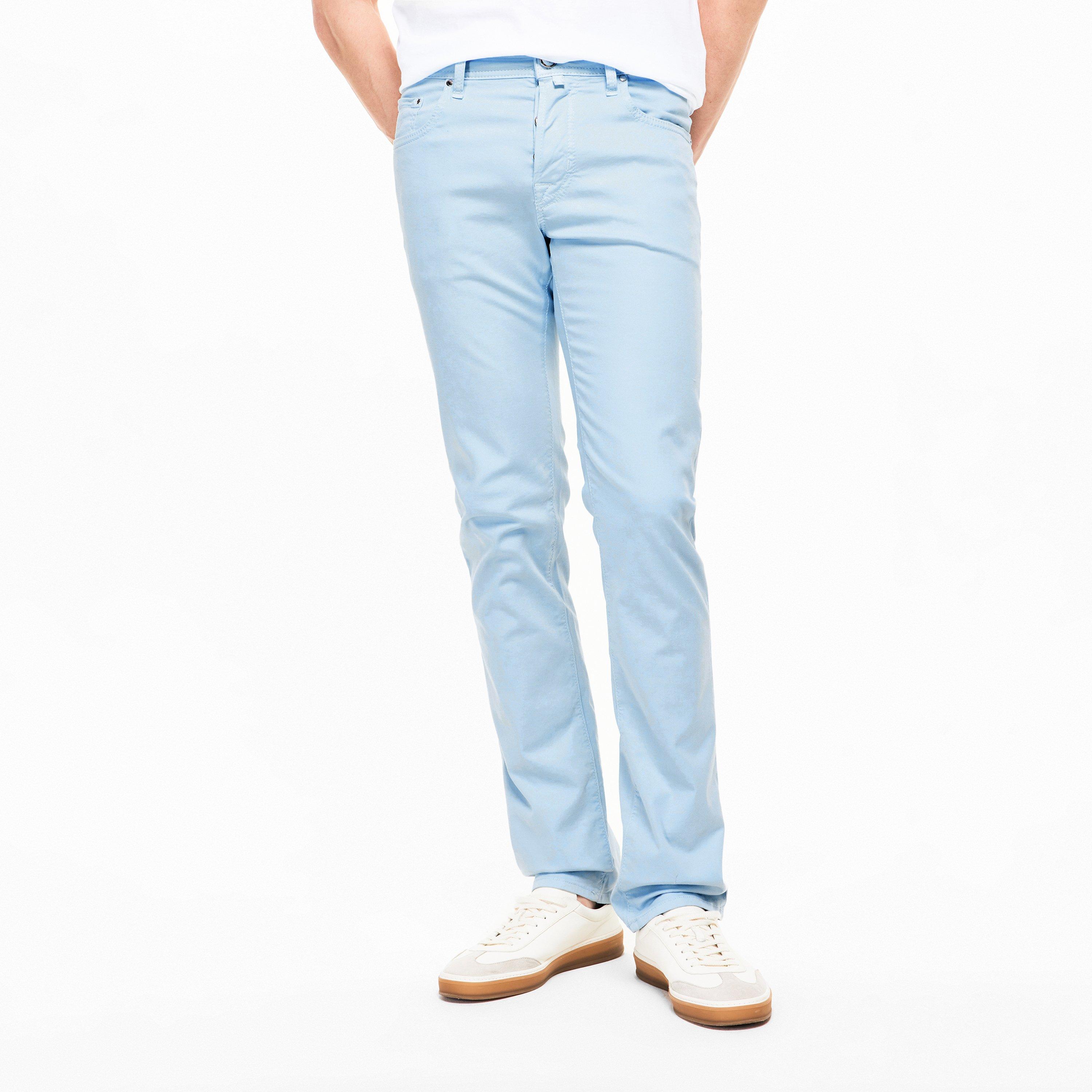 X75 Sky Blue - Jacob Cohen - Men's Bard Pocket Trousers - 3