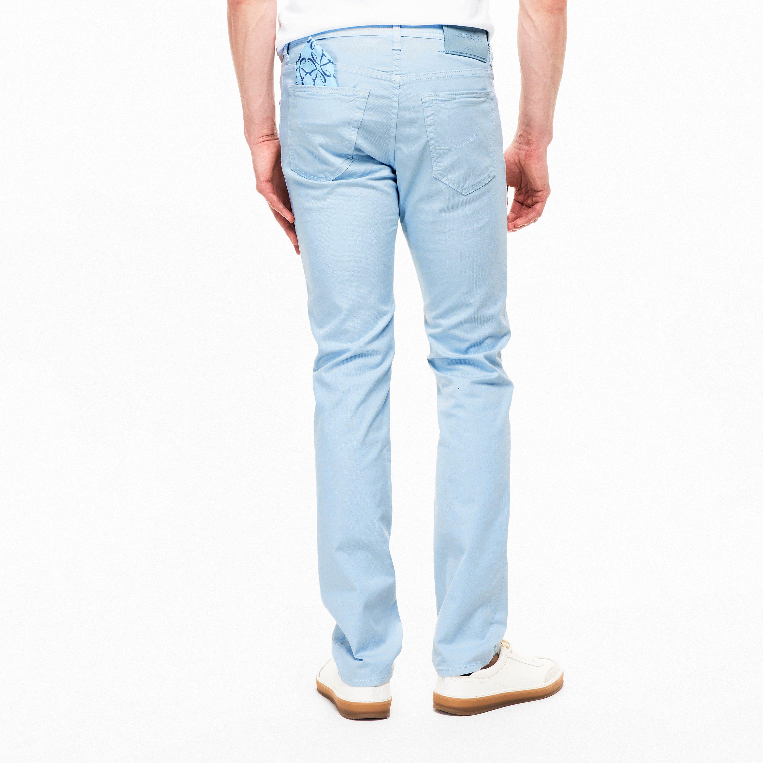 X75 Sky Blue - Jacob Cohen - Men's Bard Pocket Trousers - 4