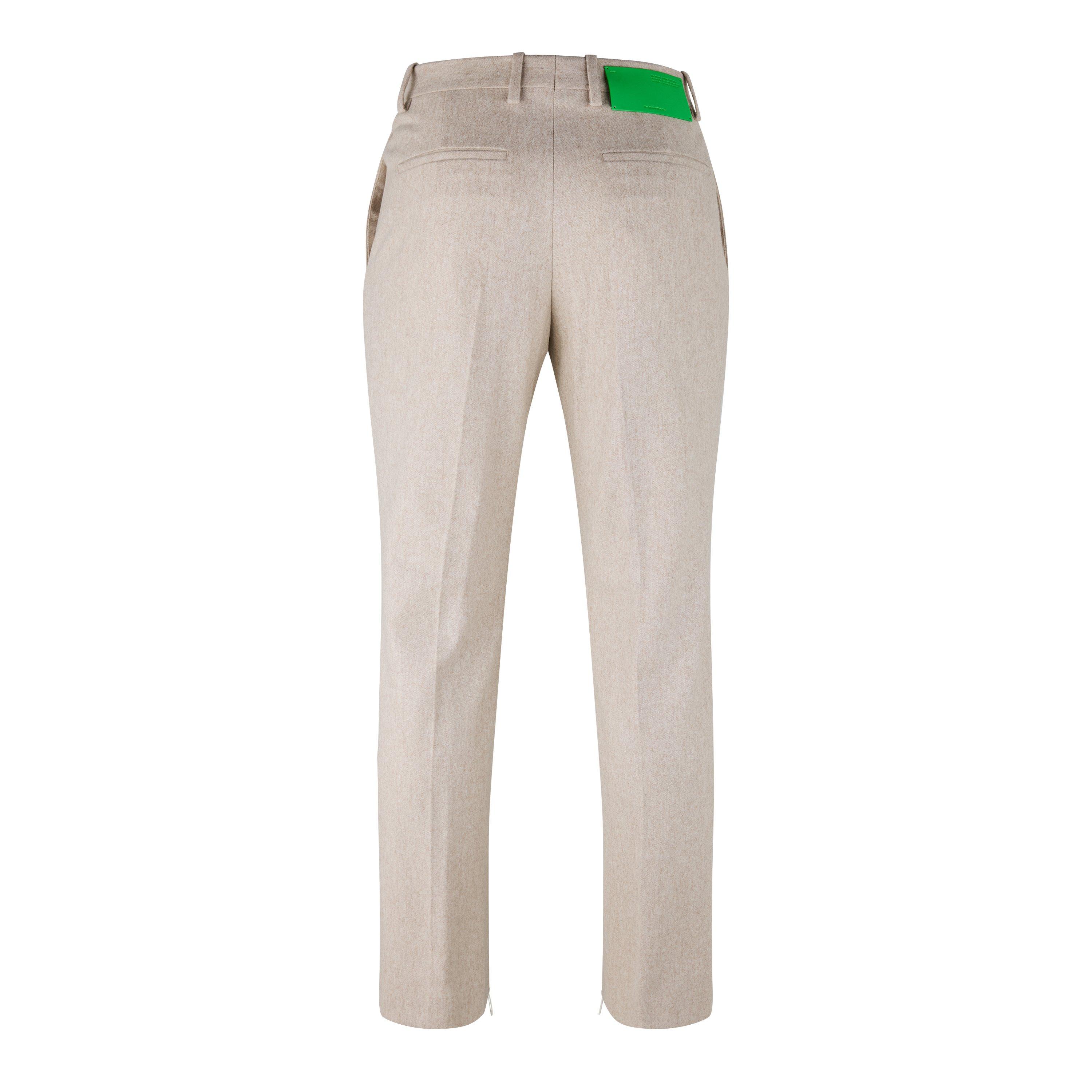 Bone - Off White - Men's Slim Fit Zipped Trousers - 2