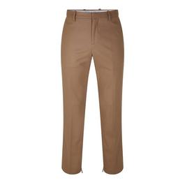 Off White Slim Fit Zip Trousers