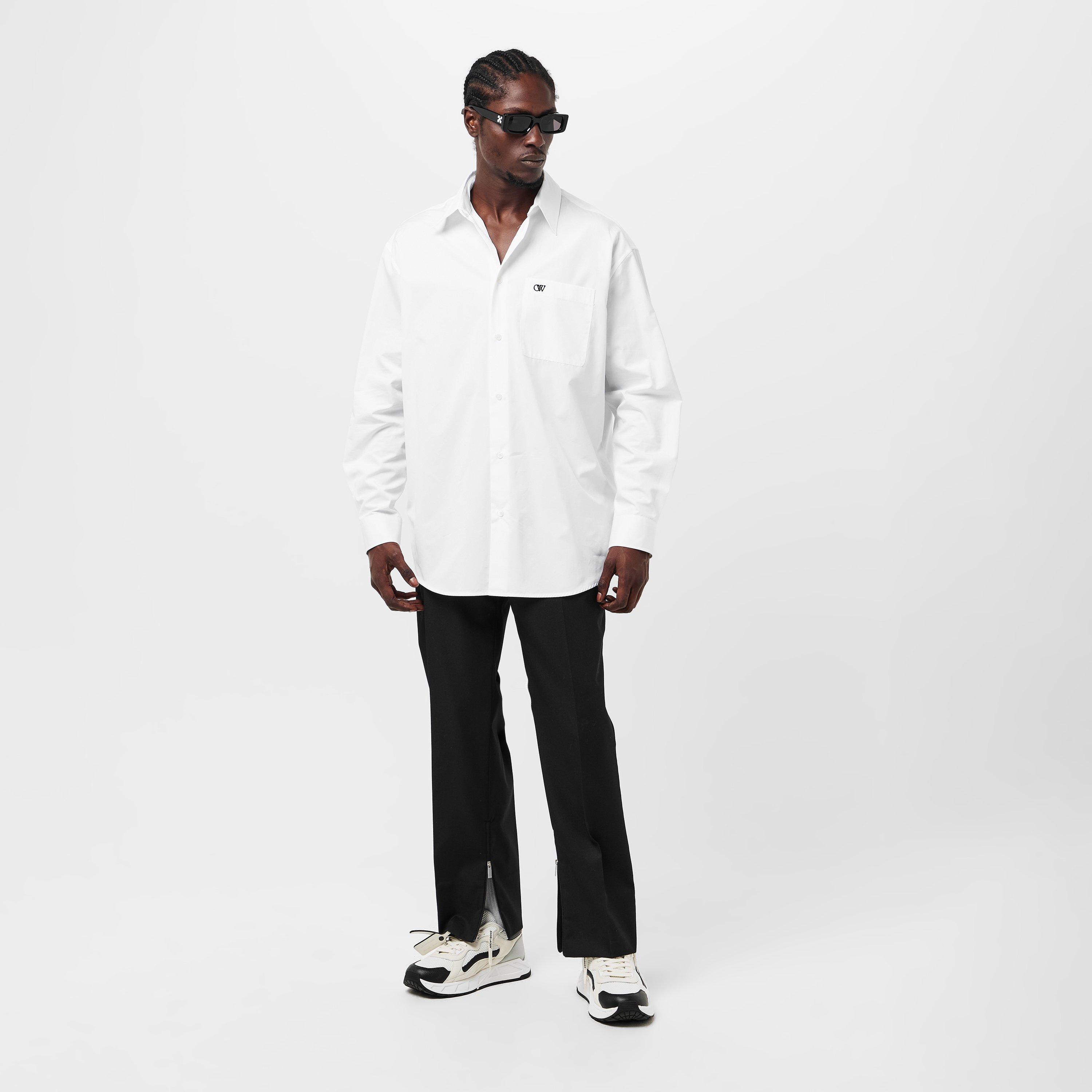 Black - Off White - Men's Slim Fit Trousers - 6