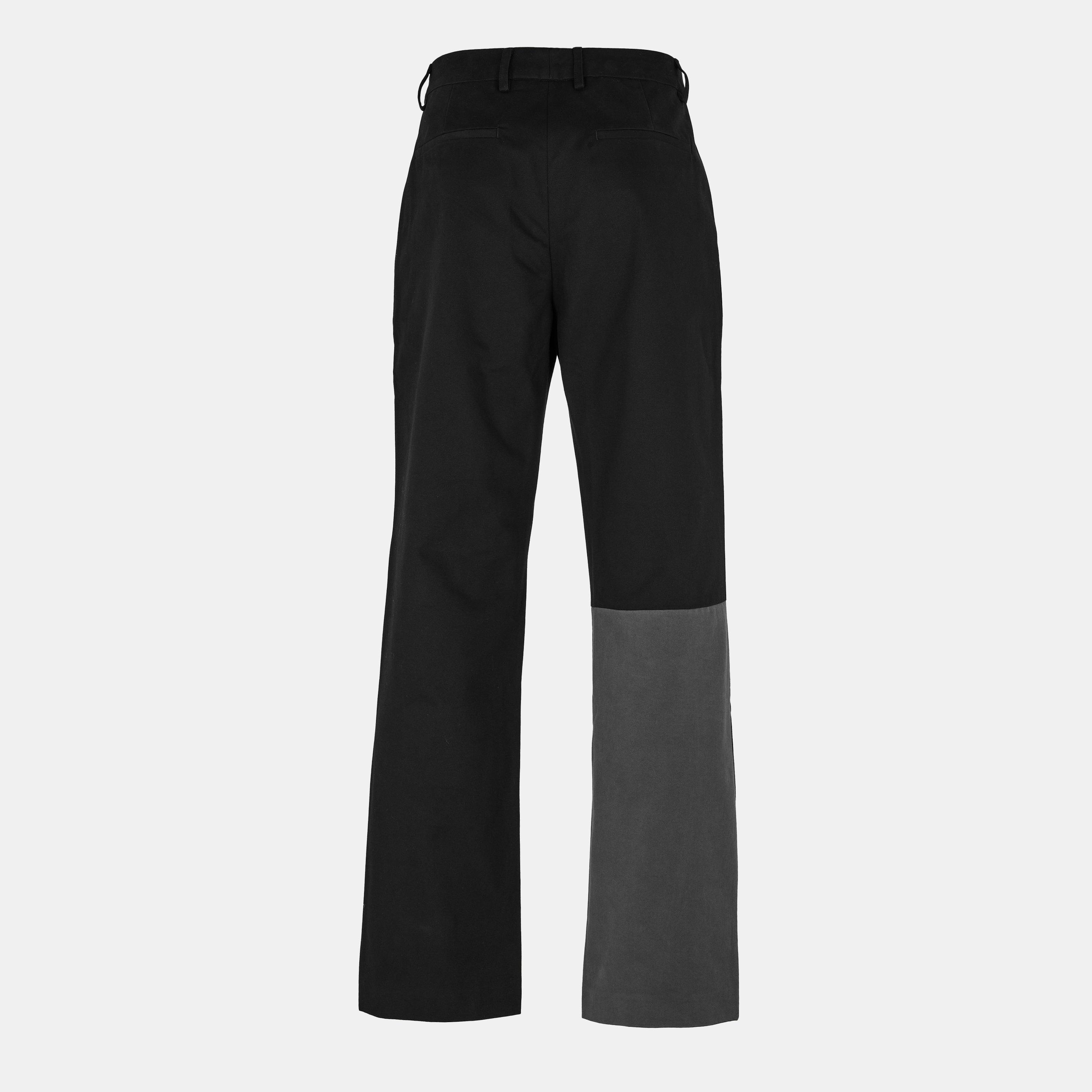 Black/Red - Off White - Men's Slim Fit Trousers - 2