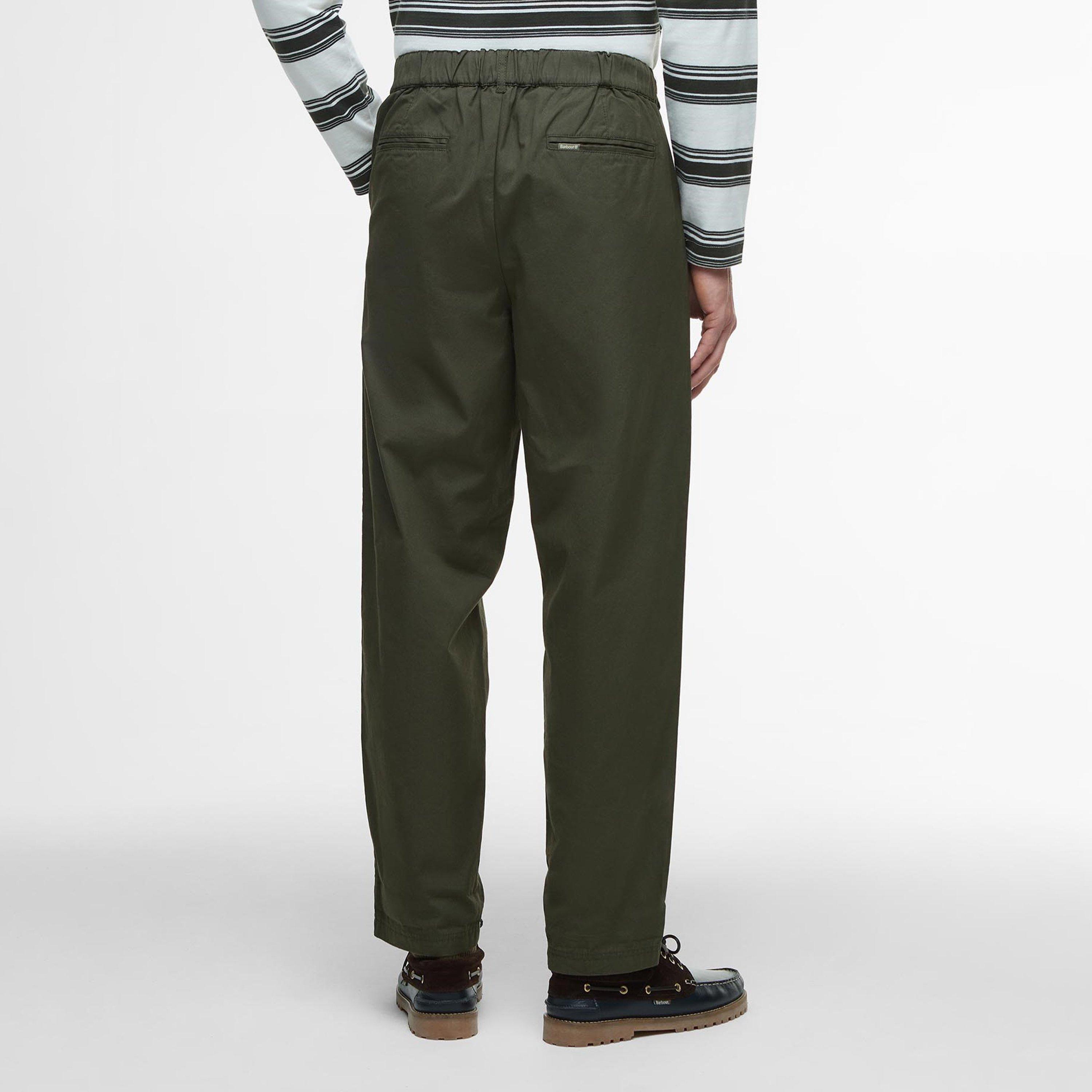 Olive - Barbour - Mens Cole Trousers - 3