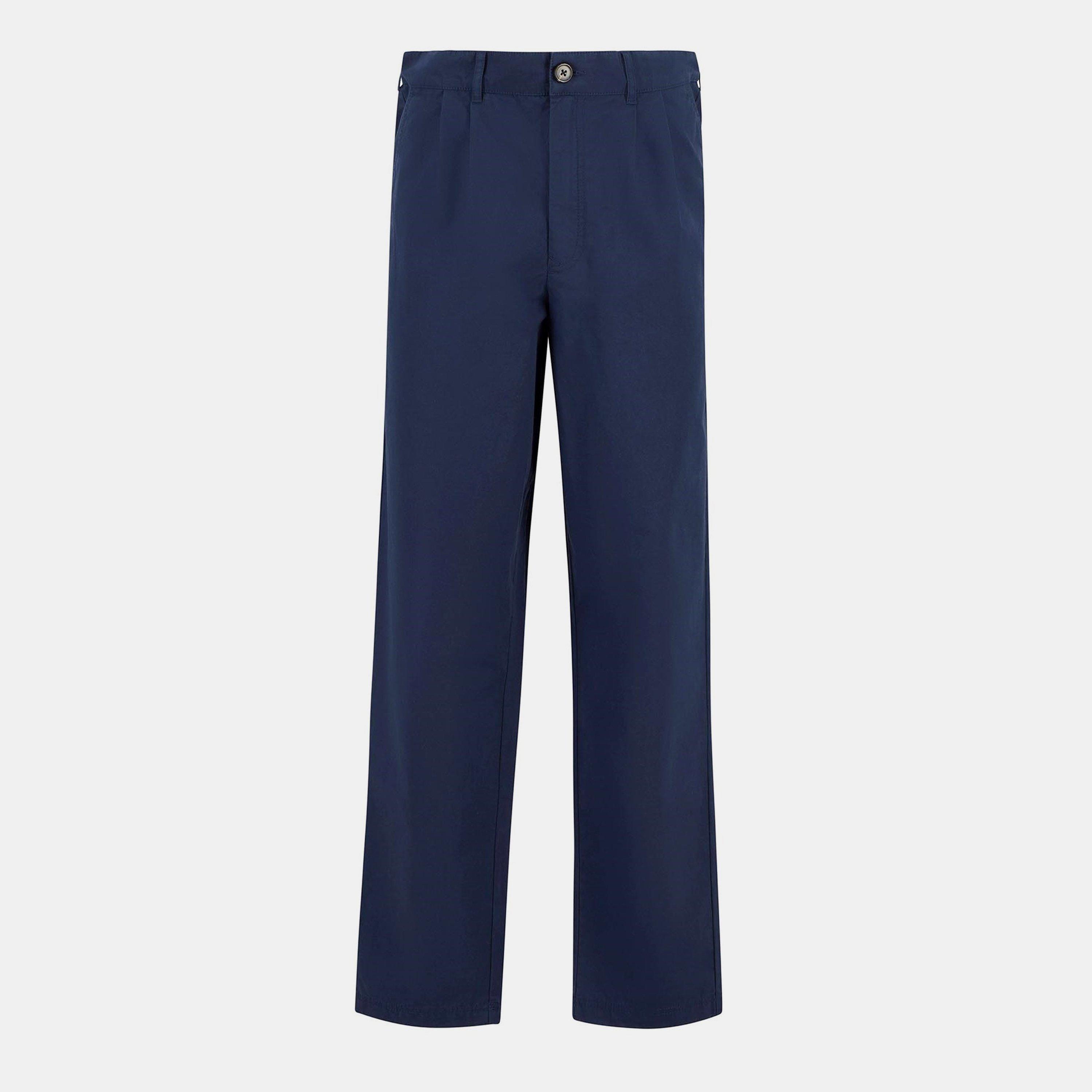 Navy - Barbour - Mens Cole Trousers - 1