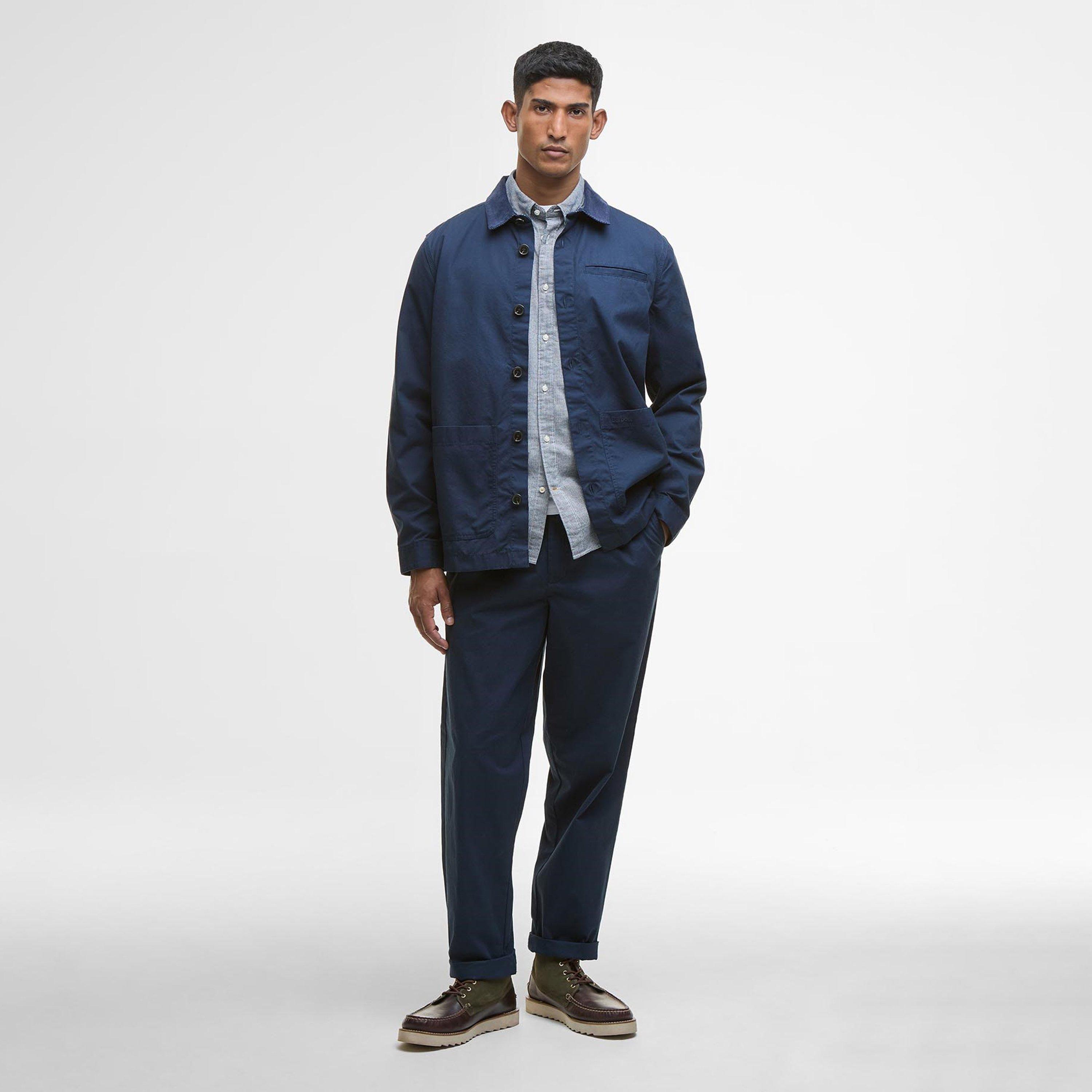 Navy - Barbour - Mens Cole Trousers - 5