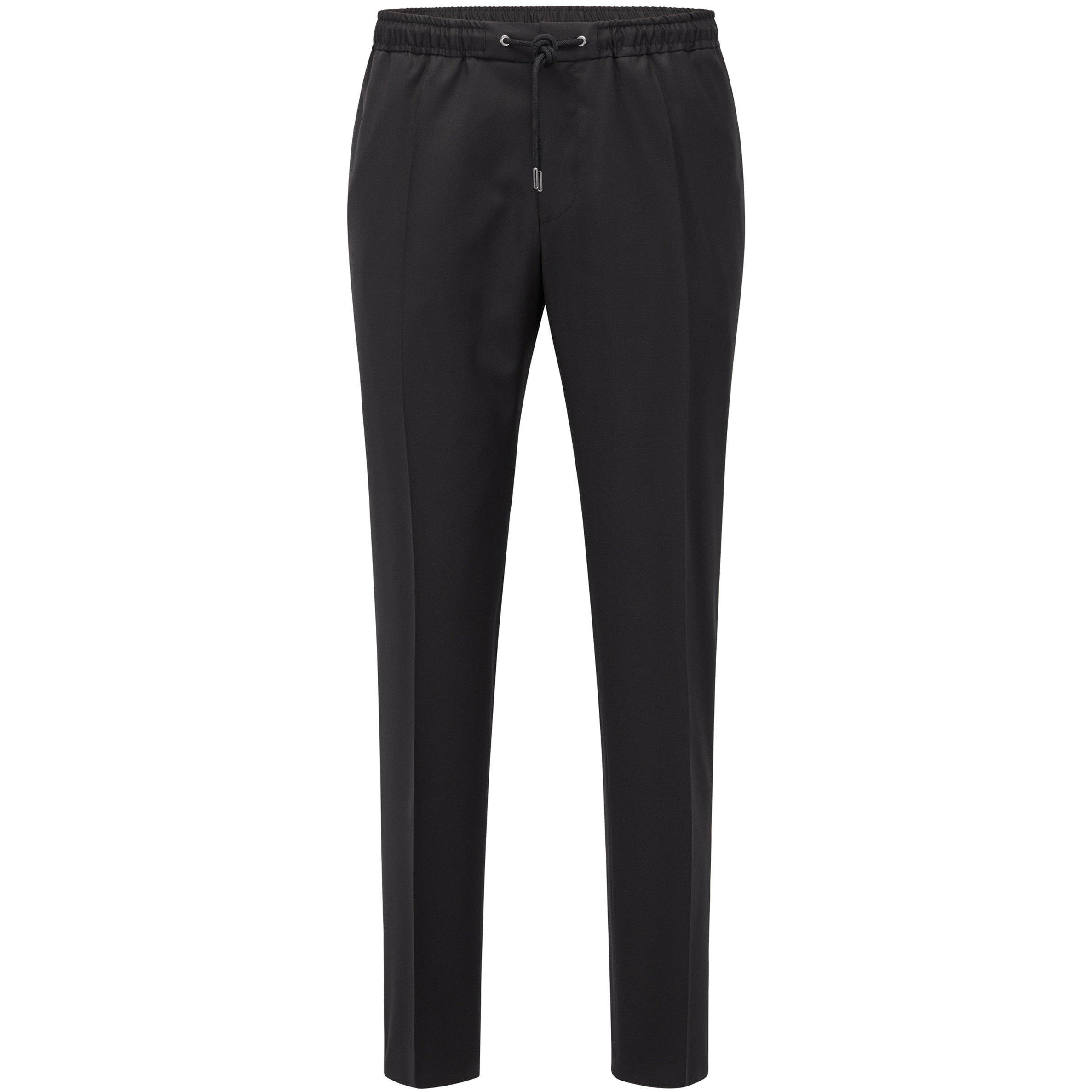 Boss Men's Banks Slim Fit Trousers - Black - Size 40W R