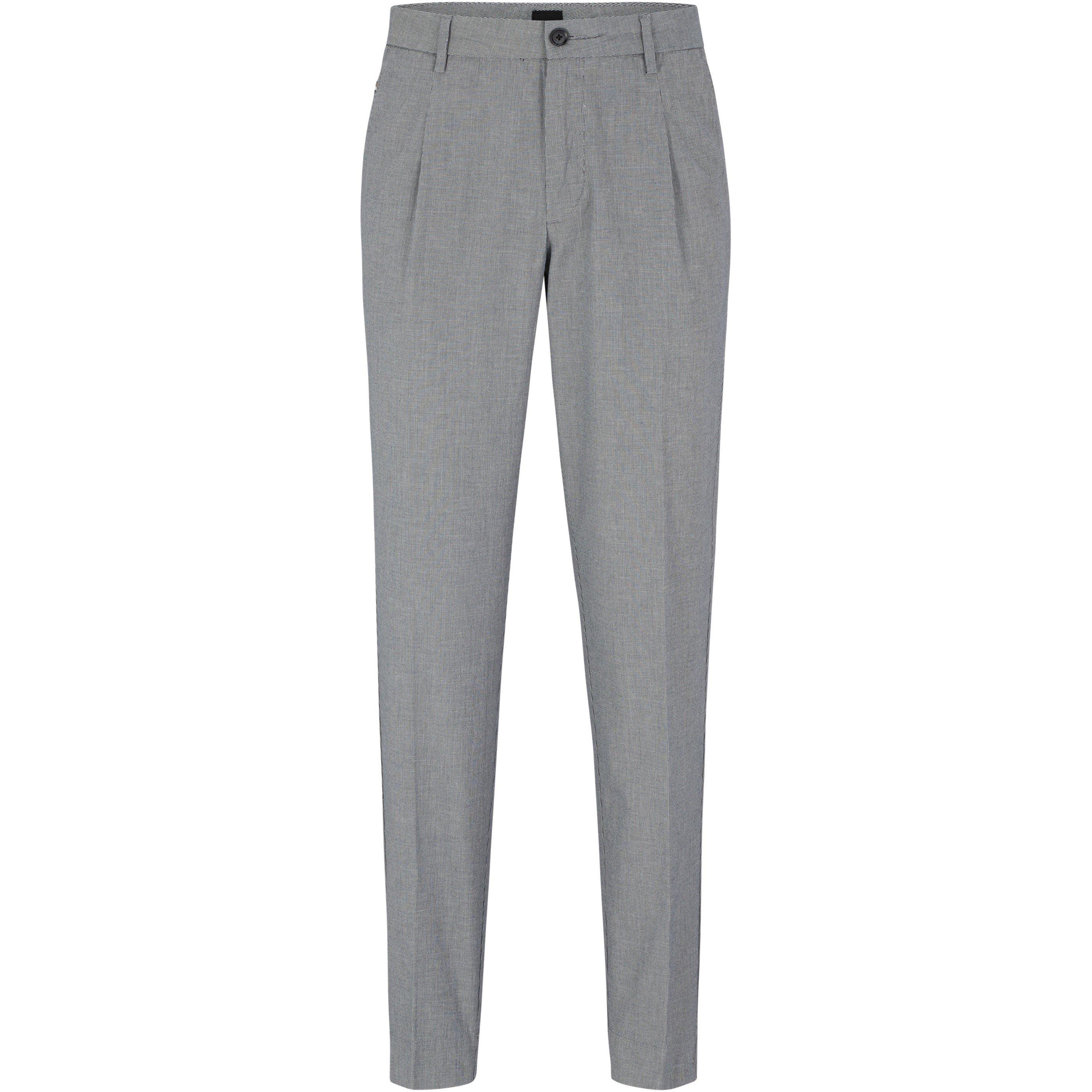 Boss Men's Kaito1-Pl Slim Fit Trousers - Dark Blue - 42W R