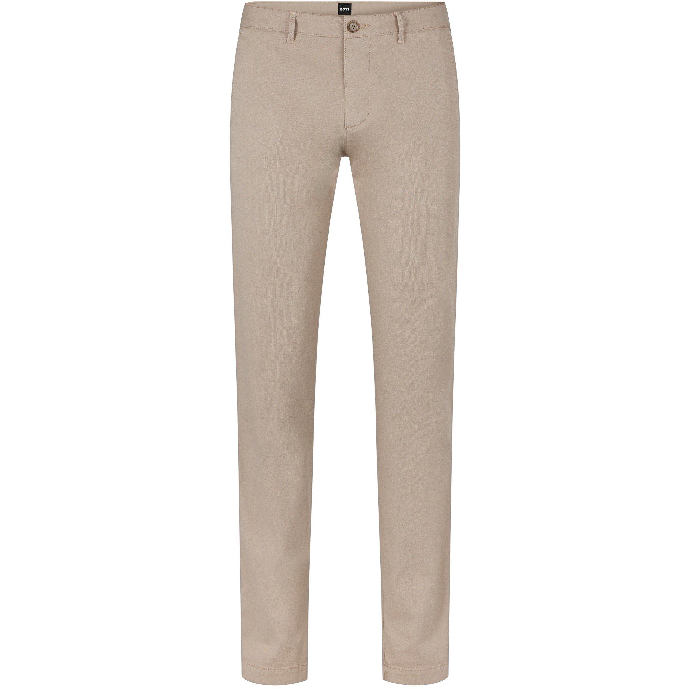 Boss Men's Slim Fit Trousers - Open Beige - 40W R