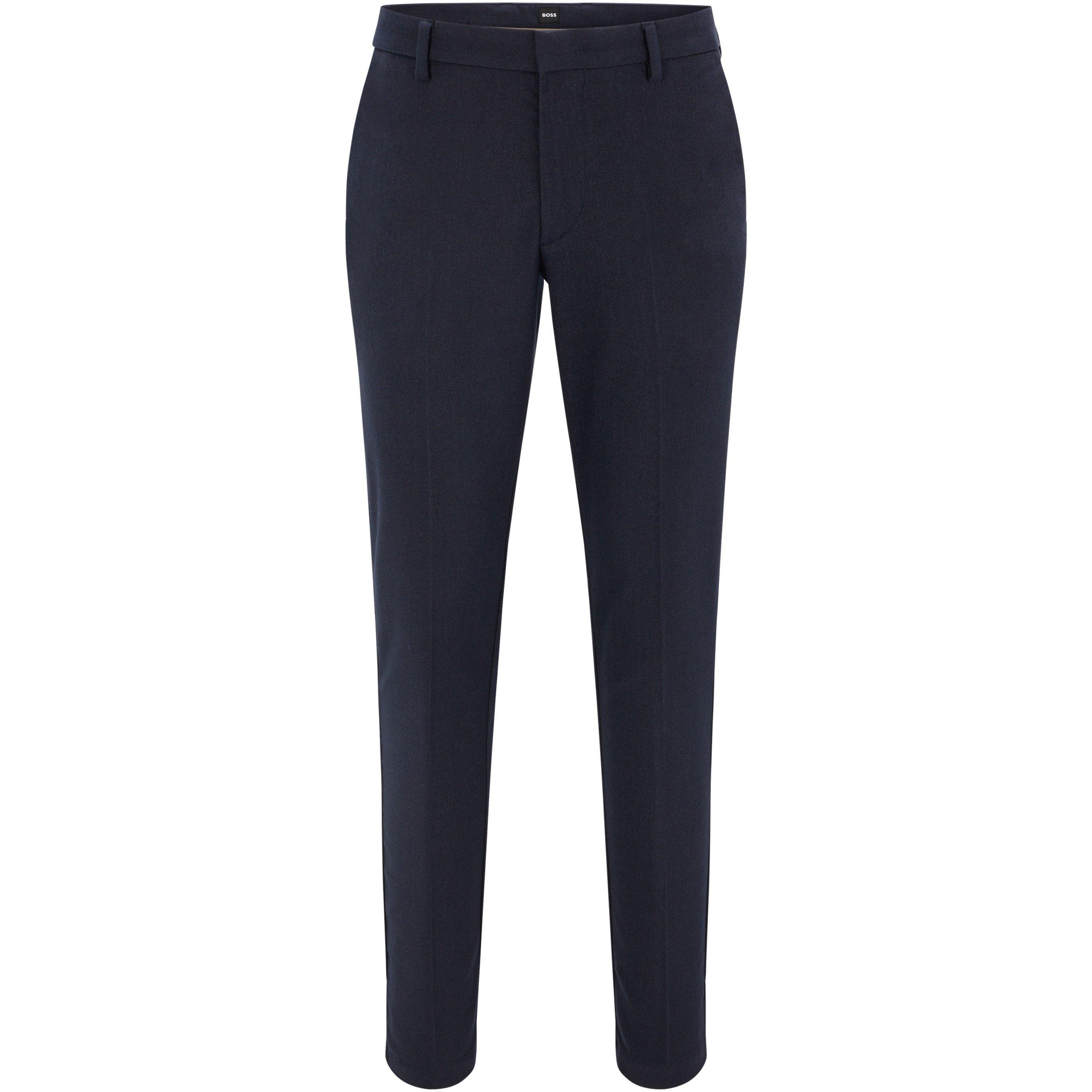 Dark Blue - Boss - Men's Kaito1 Slim Fit Trousers