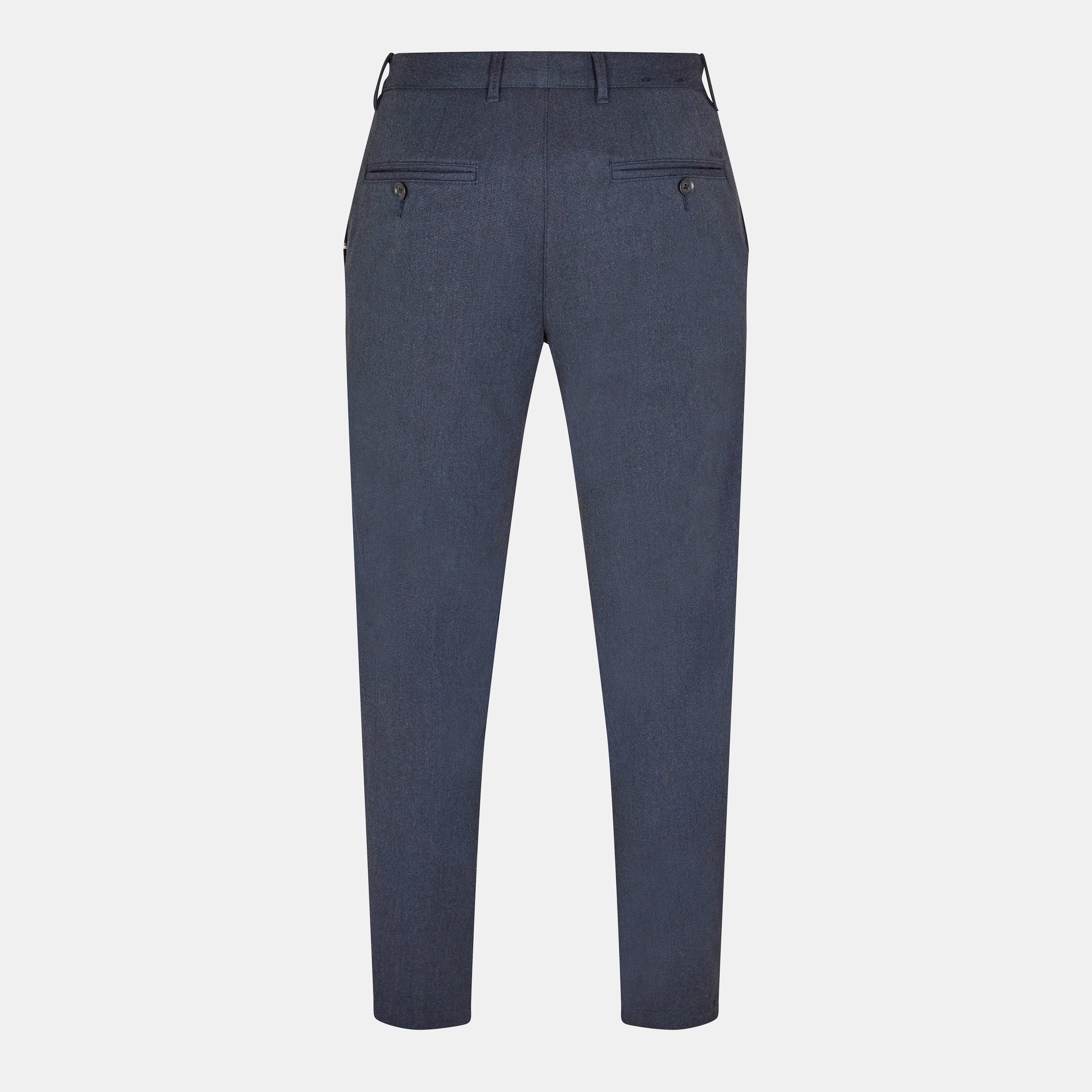 Dark Blue - Boss - Men's Slim Fit Chinos, Sleek Design Trousers - 2