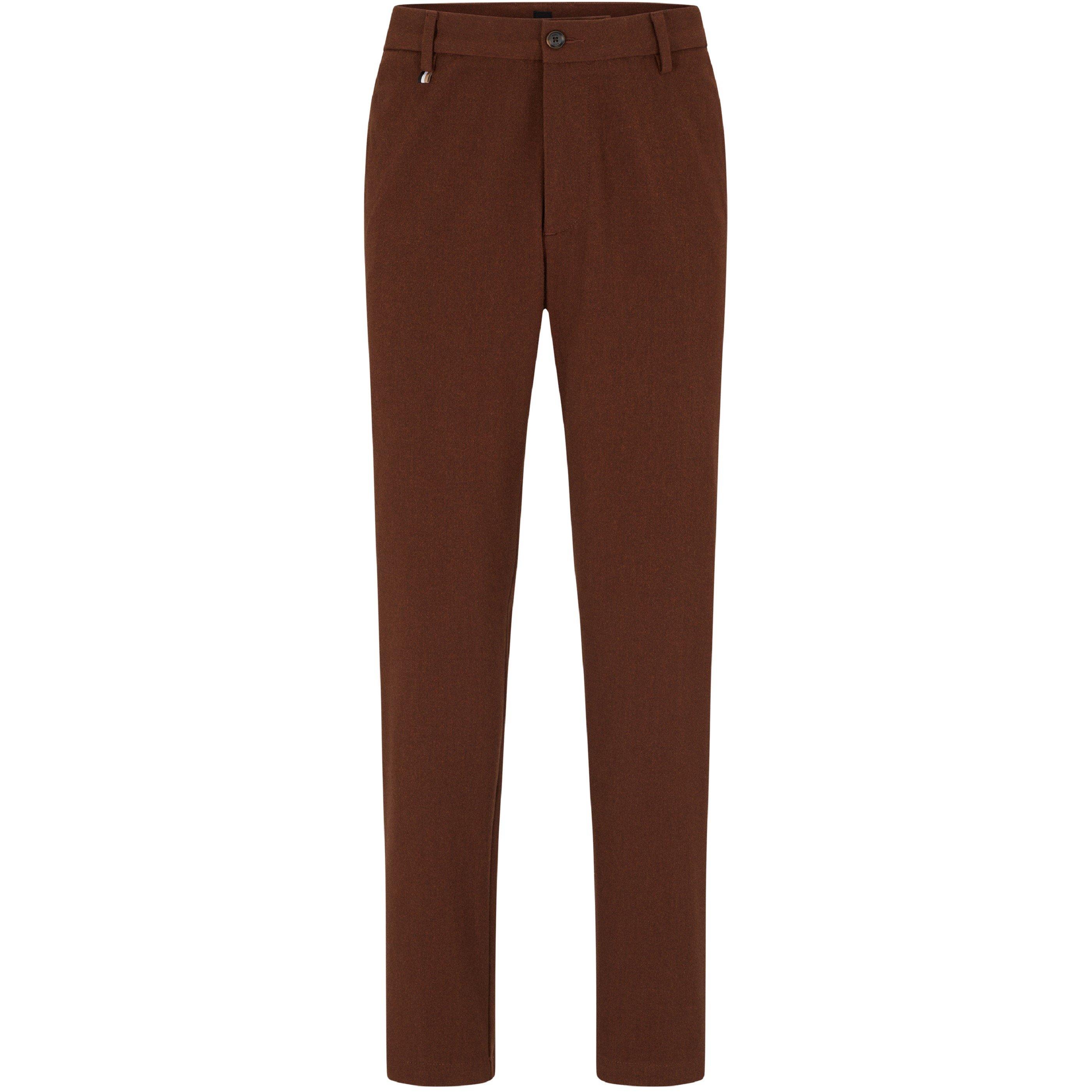 Boss Men's Kane Slim Fit Trousers - Medium Brown - 36W R