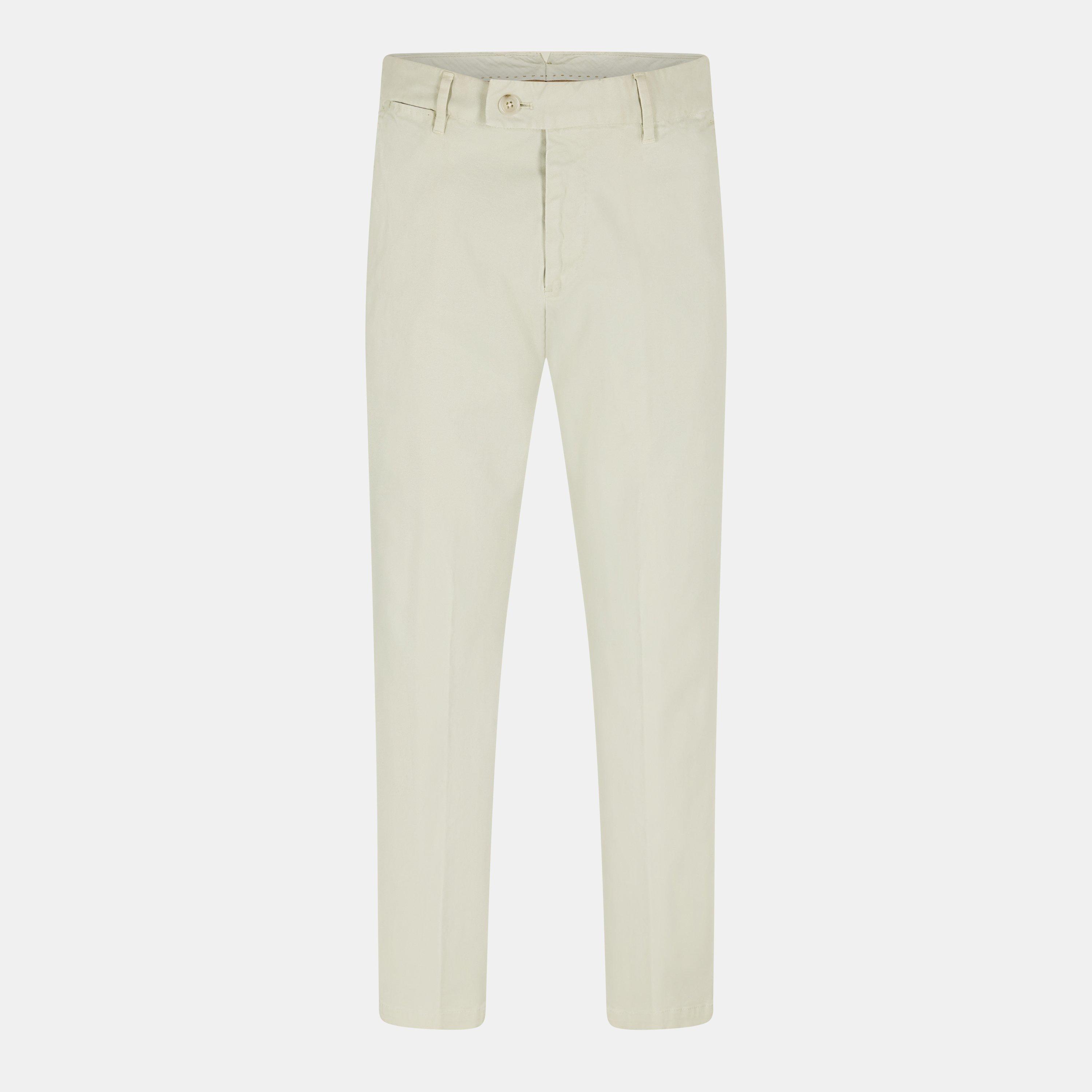 Boss Men's L Geel D F Slim Fit Trousers - Light Beige - 30W R