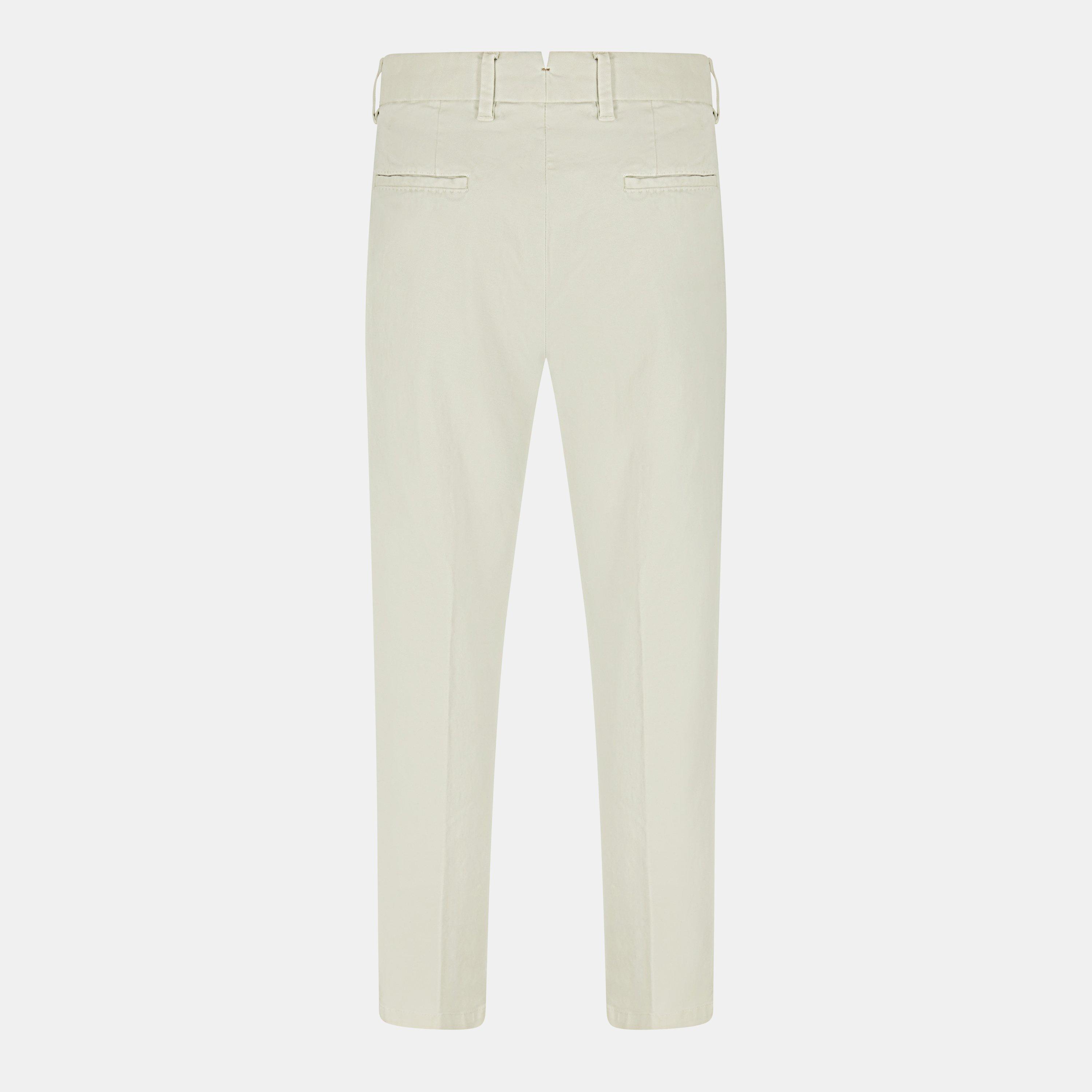 Light Beige - Boss - Men's L Geel D F Slim Fit Trousers - 2