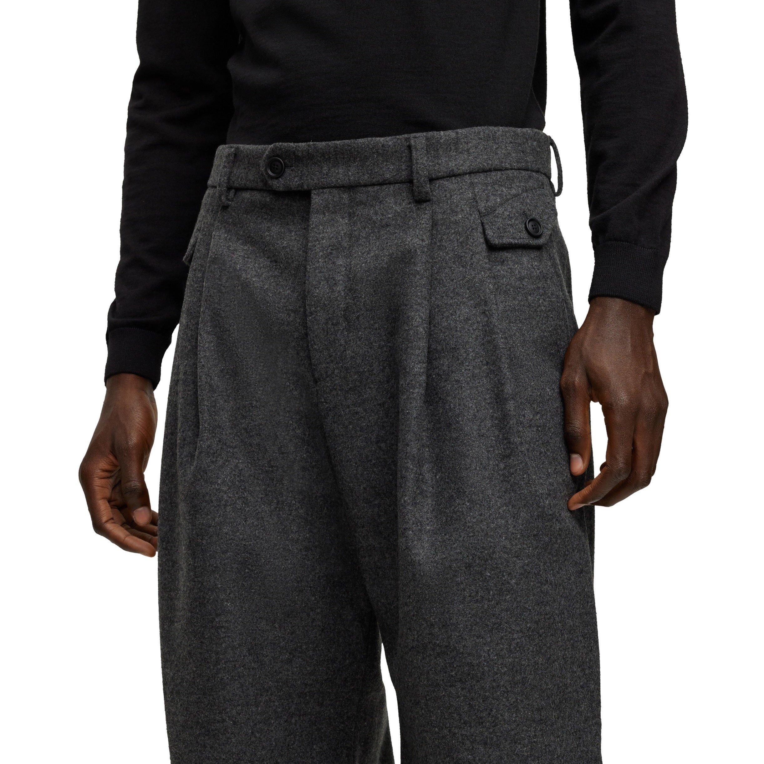 Grey - Boss - Men's  H T Slim Fit Trousers - 3