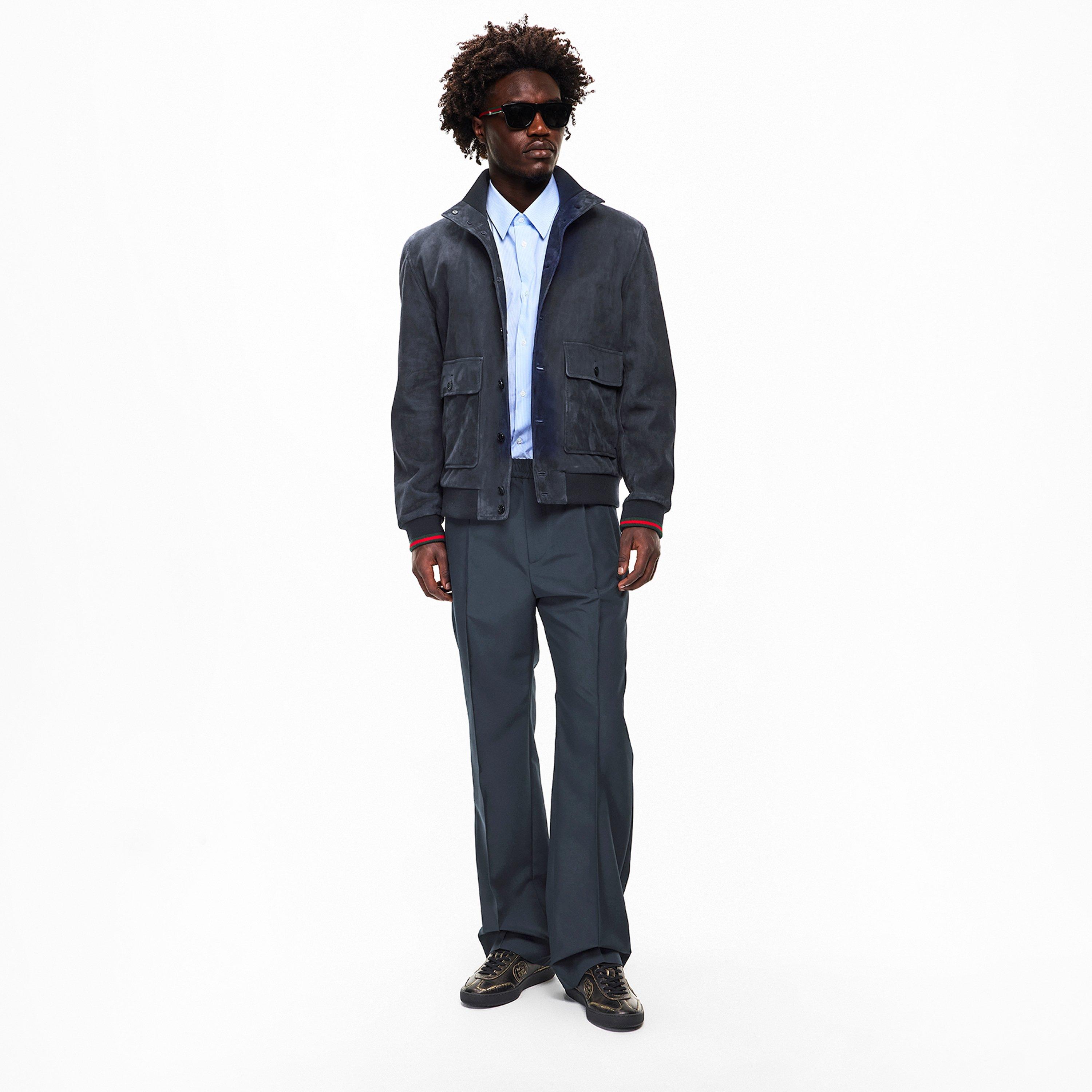 Night Sky - Gucci - Men's Drawstring Slim Fit Trousers - 6