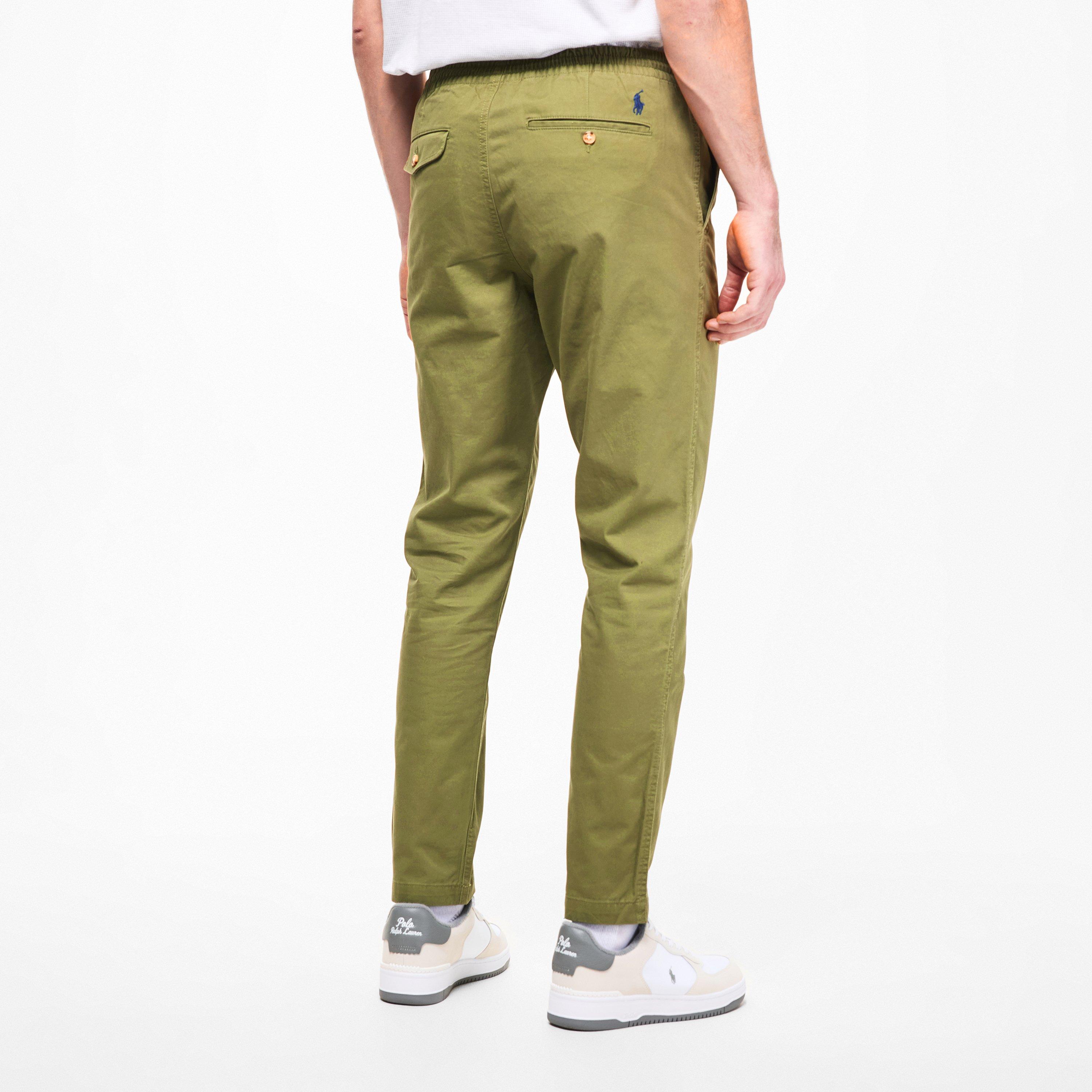 Olive - Ralph Lauren - Men's Prepster Slim Fit Trousers - 4