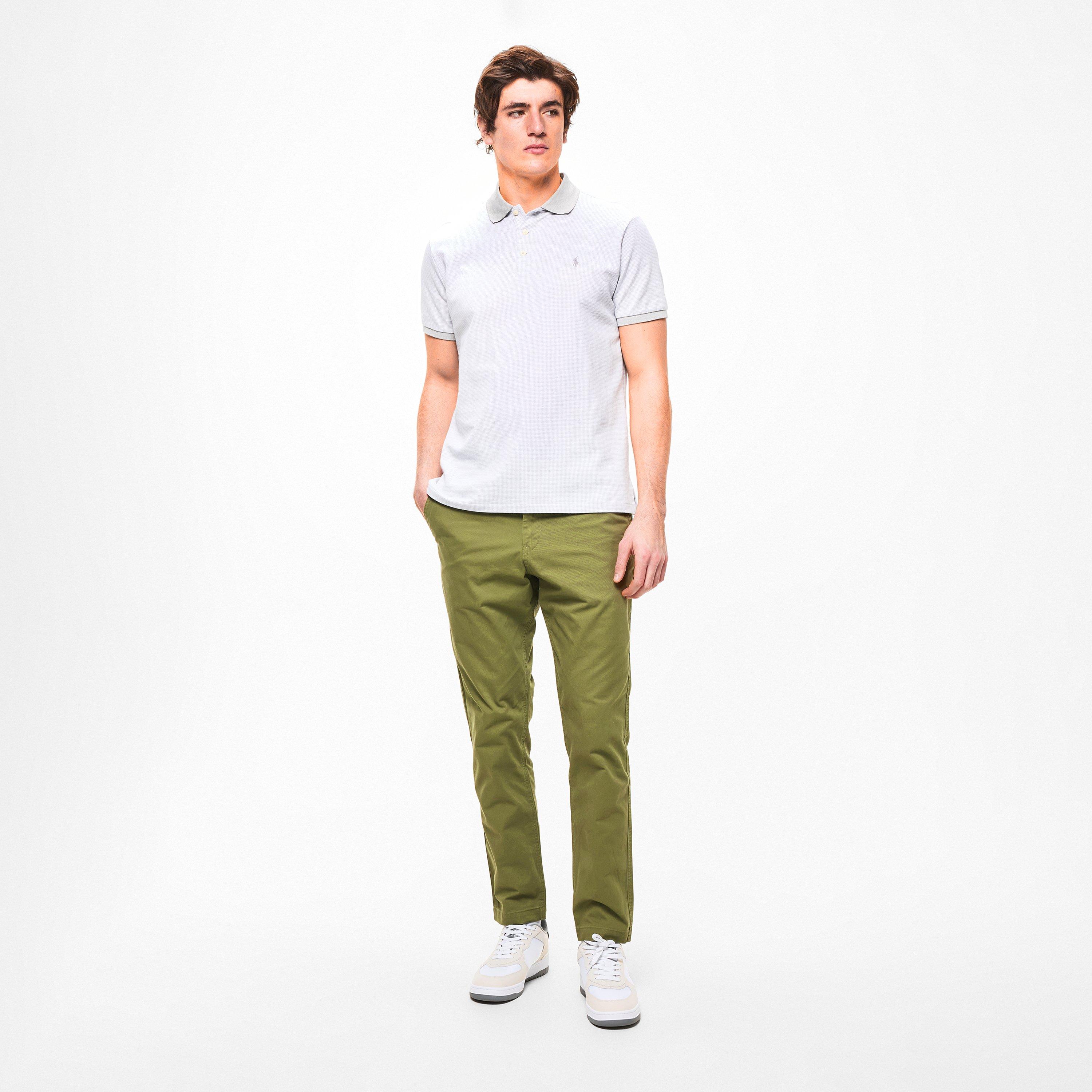 Olive - Ralph Lauren - Men's Prepster Slim Fit Trousers - 5