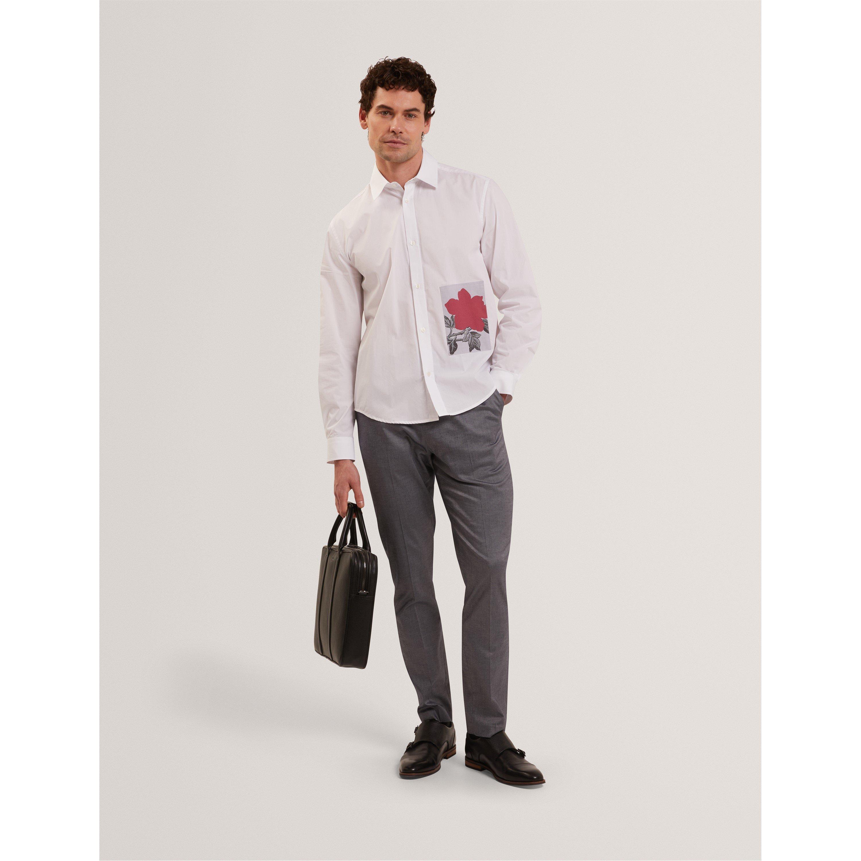 Navy - Ted Baker - Ted Slm CtnPlainTrsr Sn62 - 5