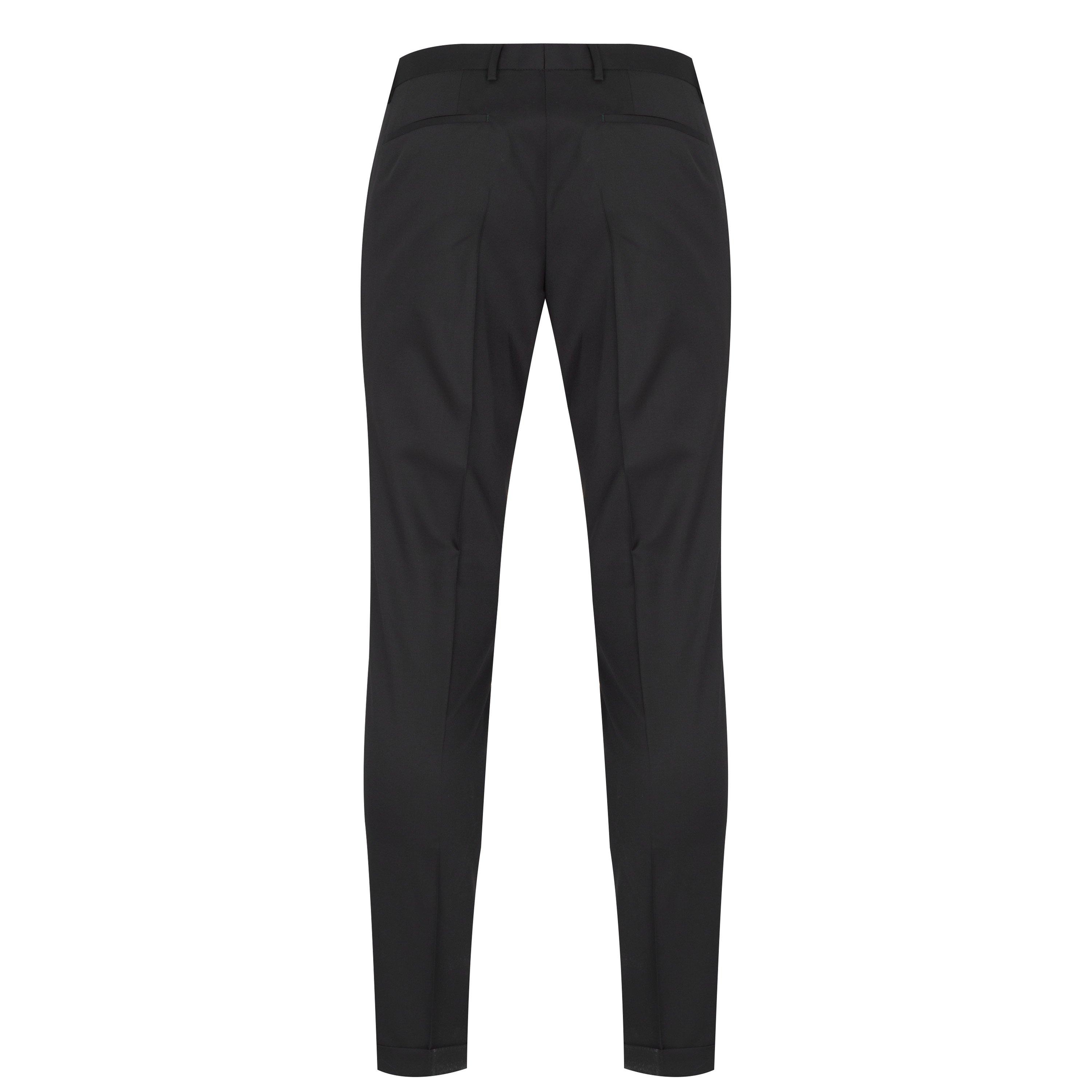 Black 001 - Boss - Men's Wave Dress Trousers Slim Fit, Natural Stretch Trousers - 4