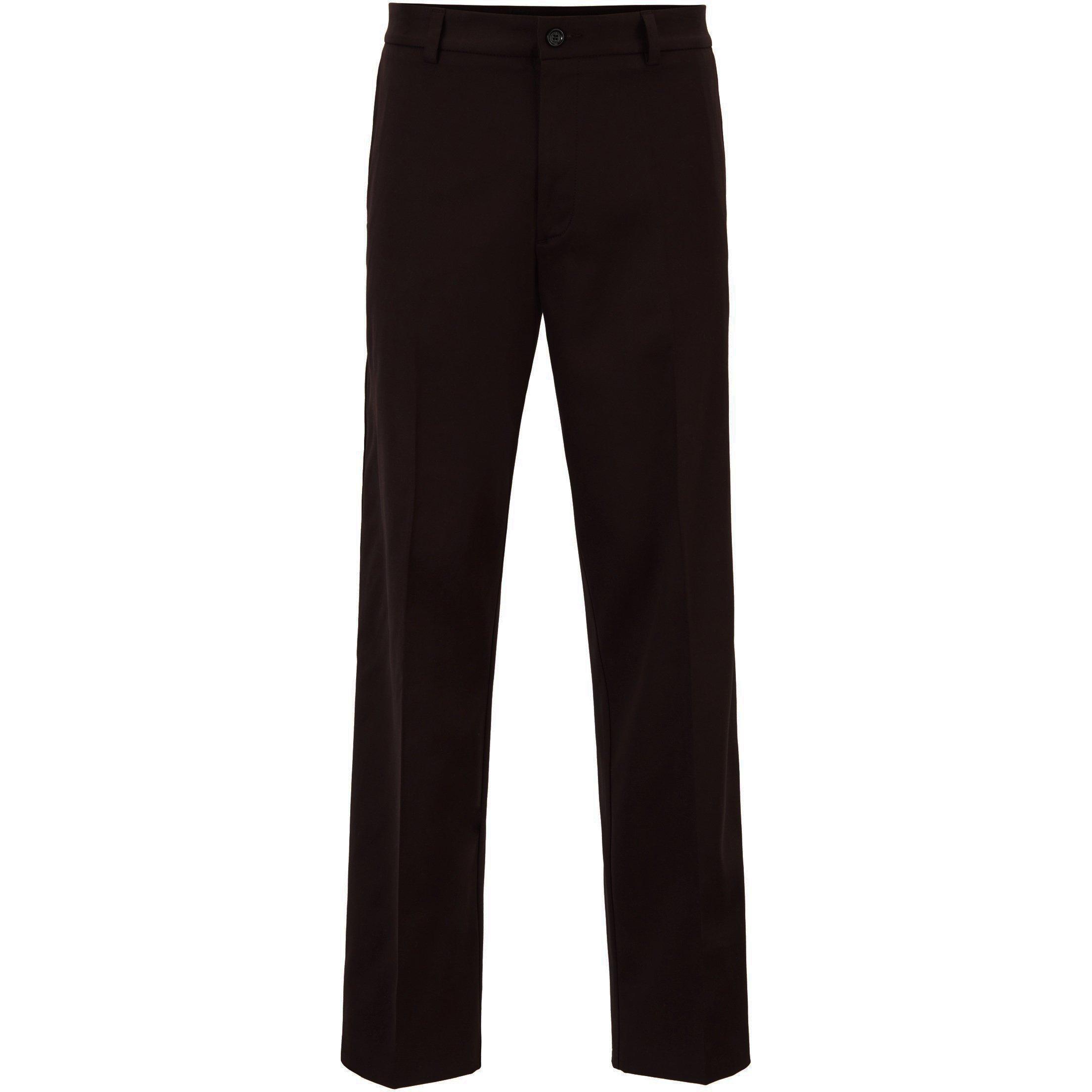 Dark Brown - Hugo - Slim Fit Trousers - 5