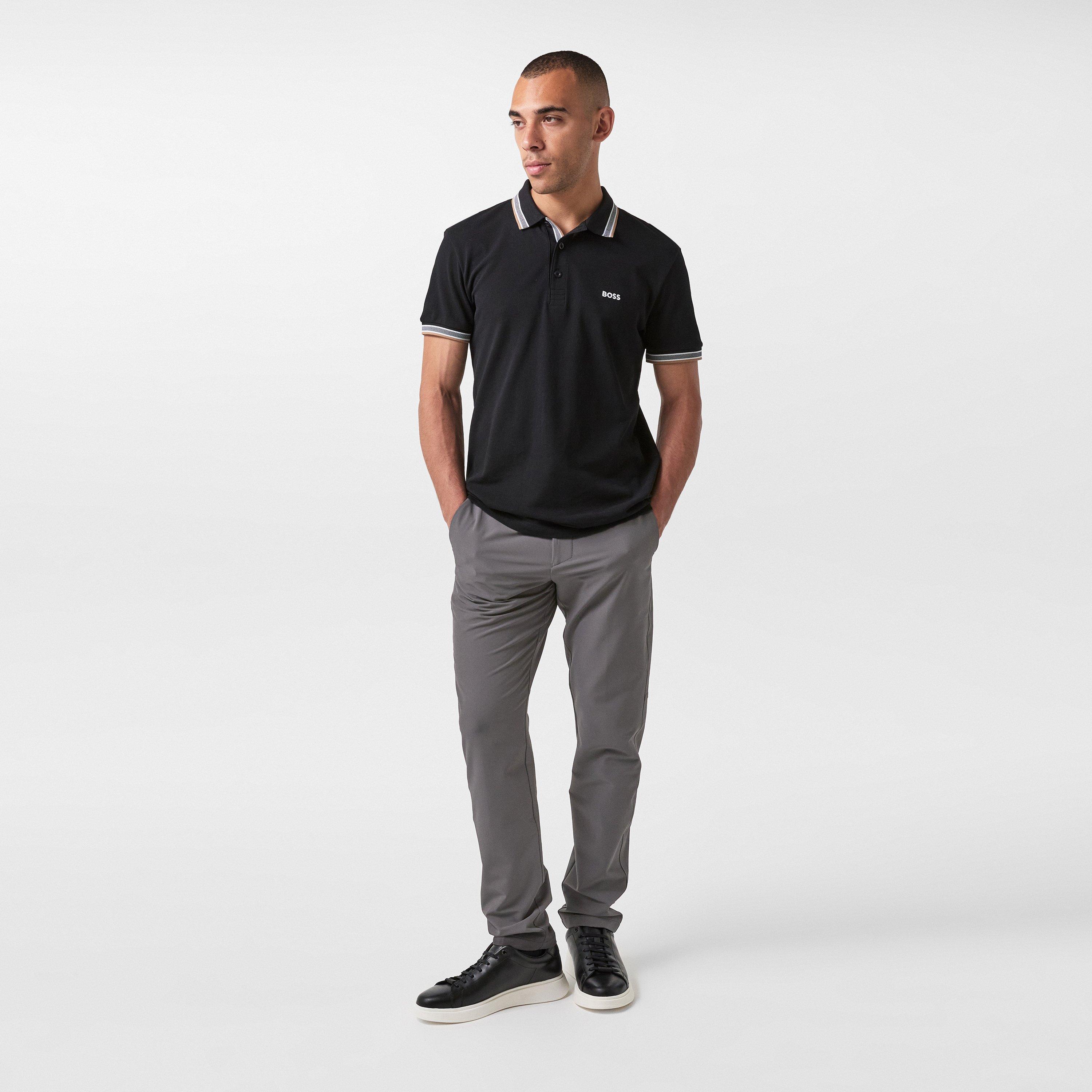 Dk Grey 027 - Boss - Men's HBG Commuter-Slim Fit Trousers - 7