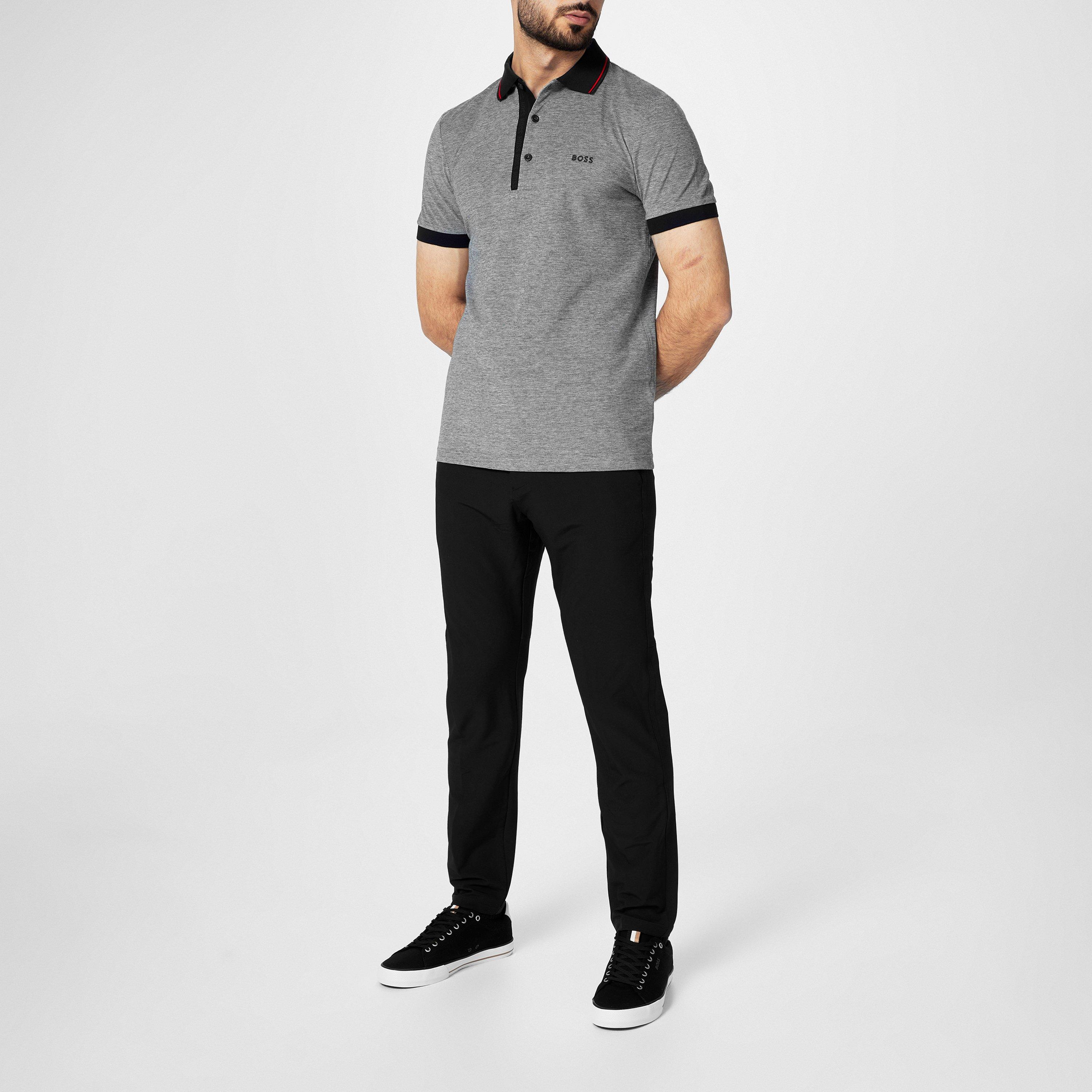 Black 001 - Boss - Men's HBG Commuter-Slim Fit Trousers - 5