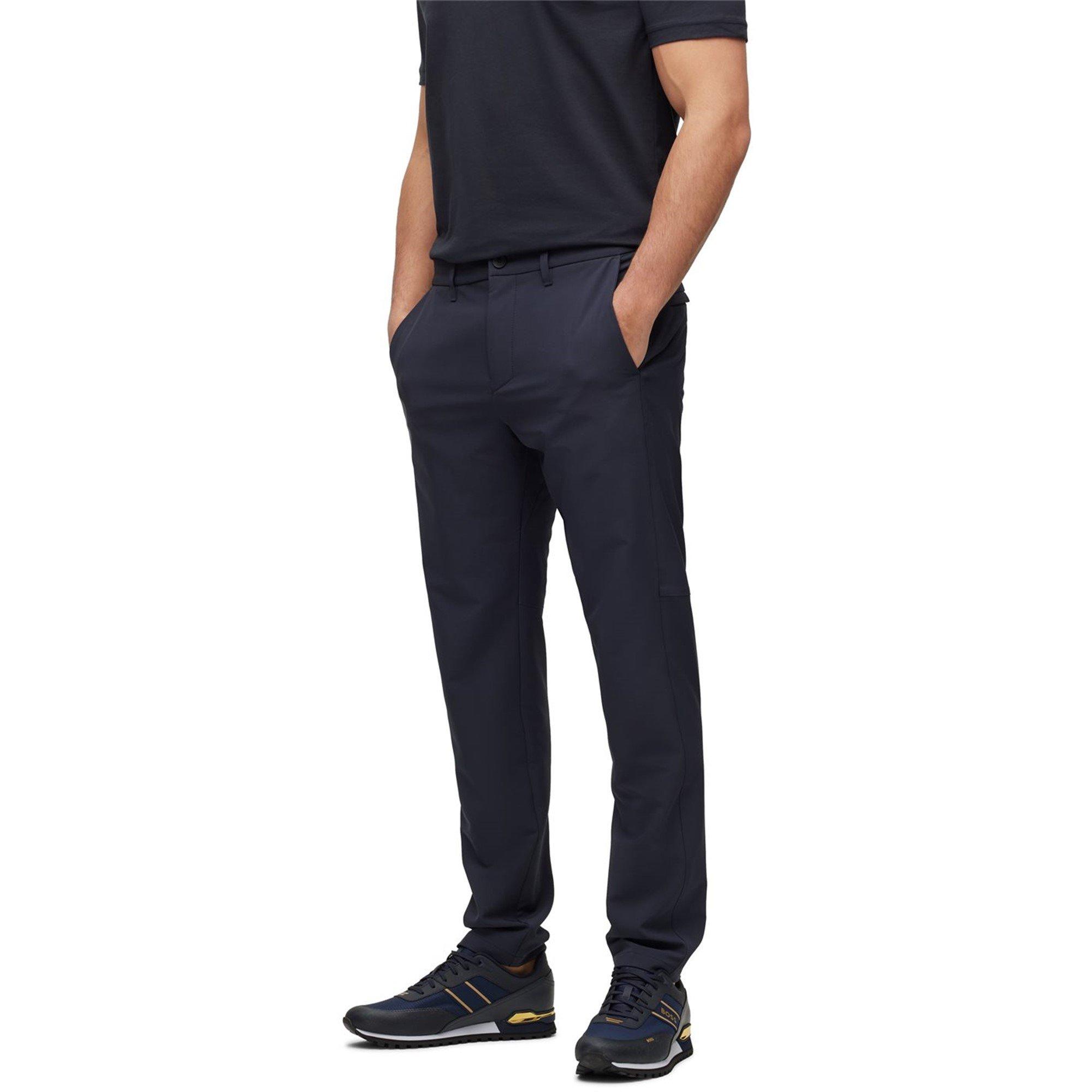 Dk Blue 402 - Boss - Men's HBG Commuter-Slim Fit Trousers - 3