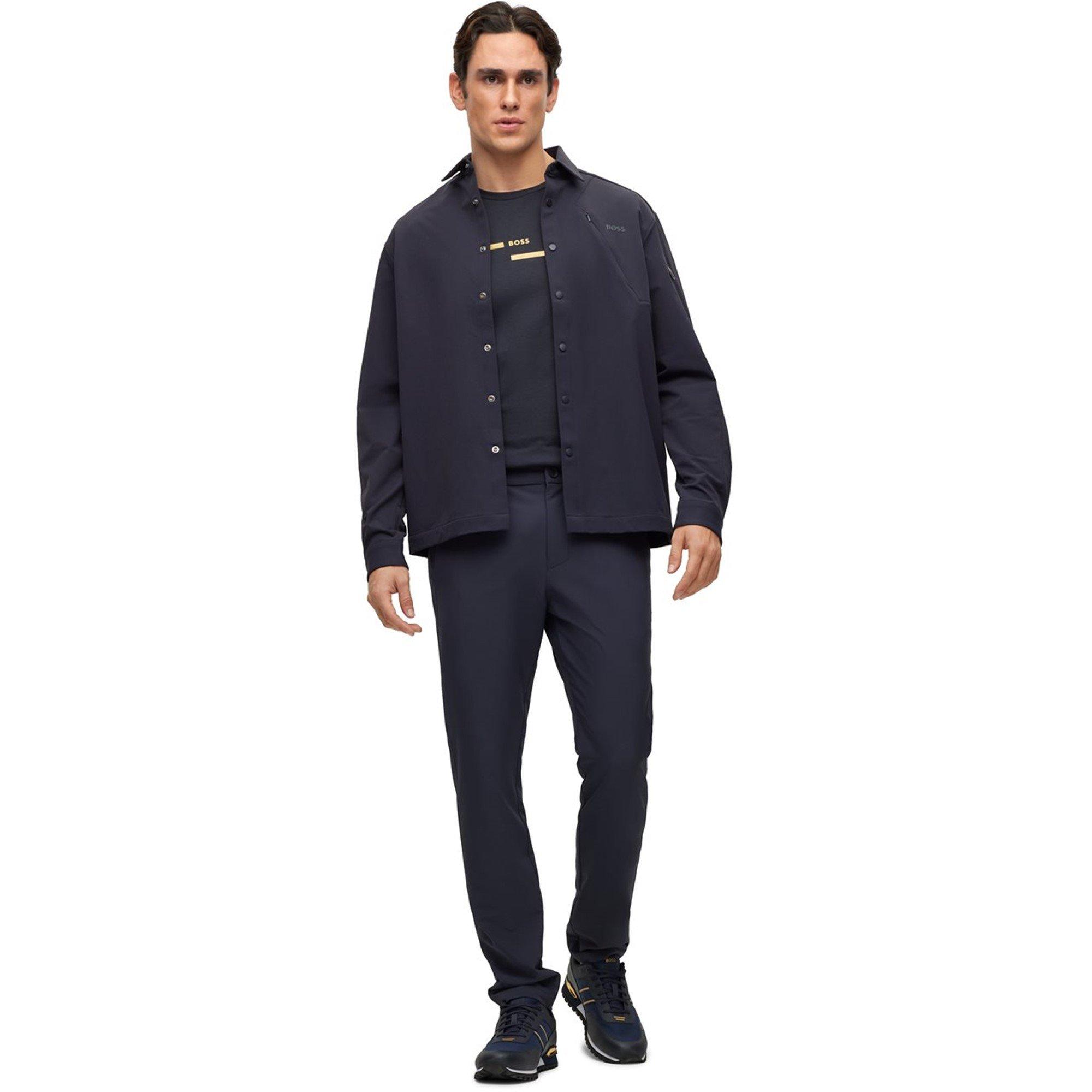 Dk Blue 402 - Boss - Men's HBG Commuter-Slim Fit Trousers - 5