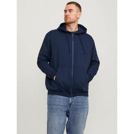 Jack and Jones Bradley Zip Hoodie Mens Plus Size