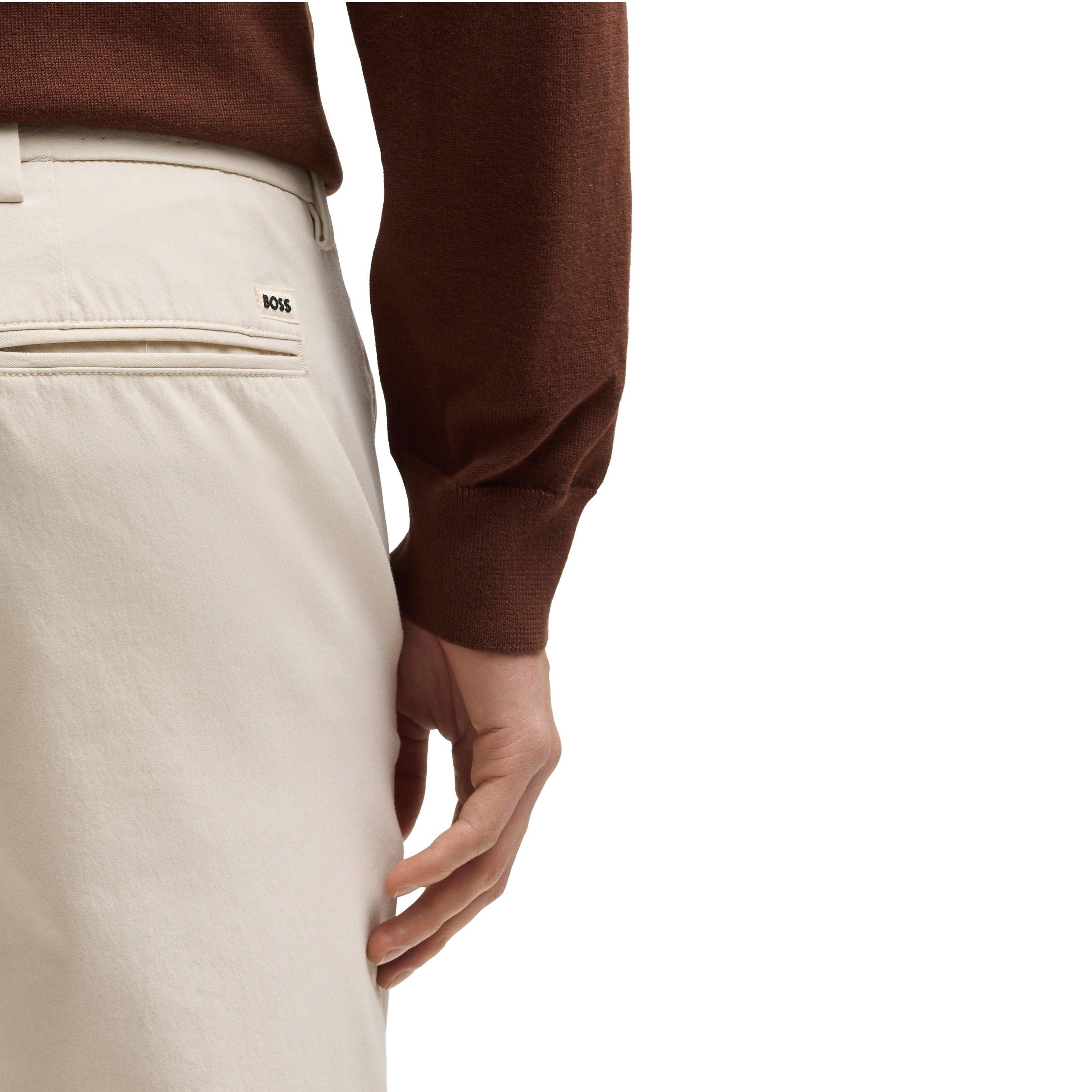 Open White - Boss - Men's HBB Kato Sustainable Organic Cotton Trousers - 4