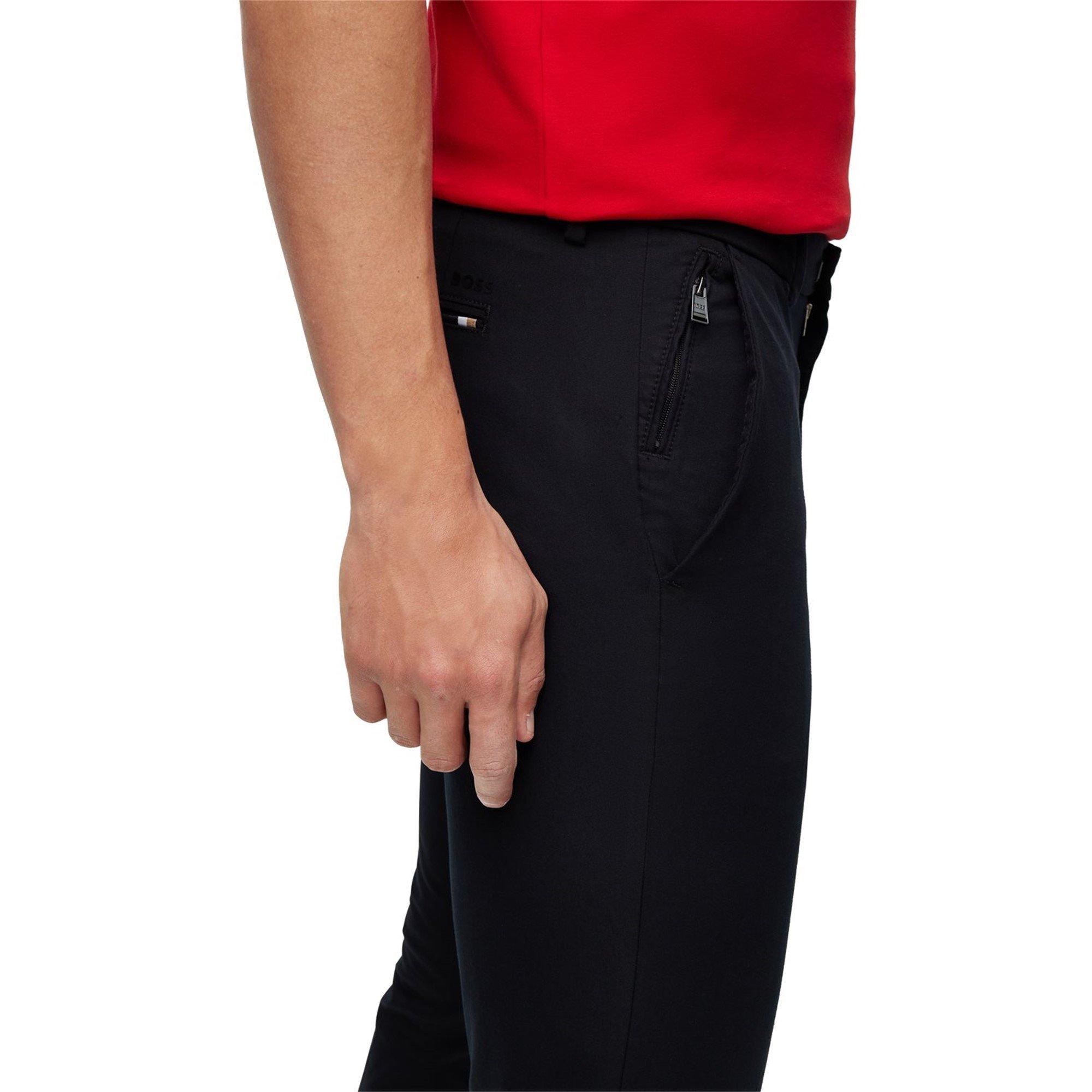 Black - Boss - Men's HBB Kato Sustainable Organic Cotton Trousers - 4