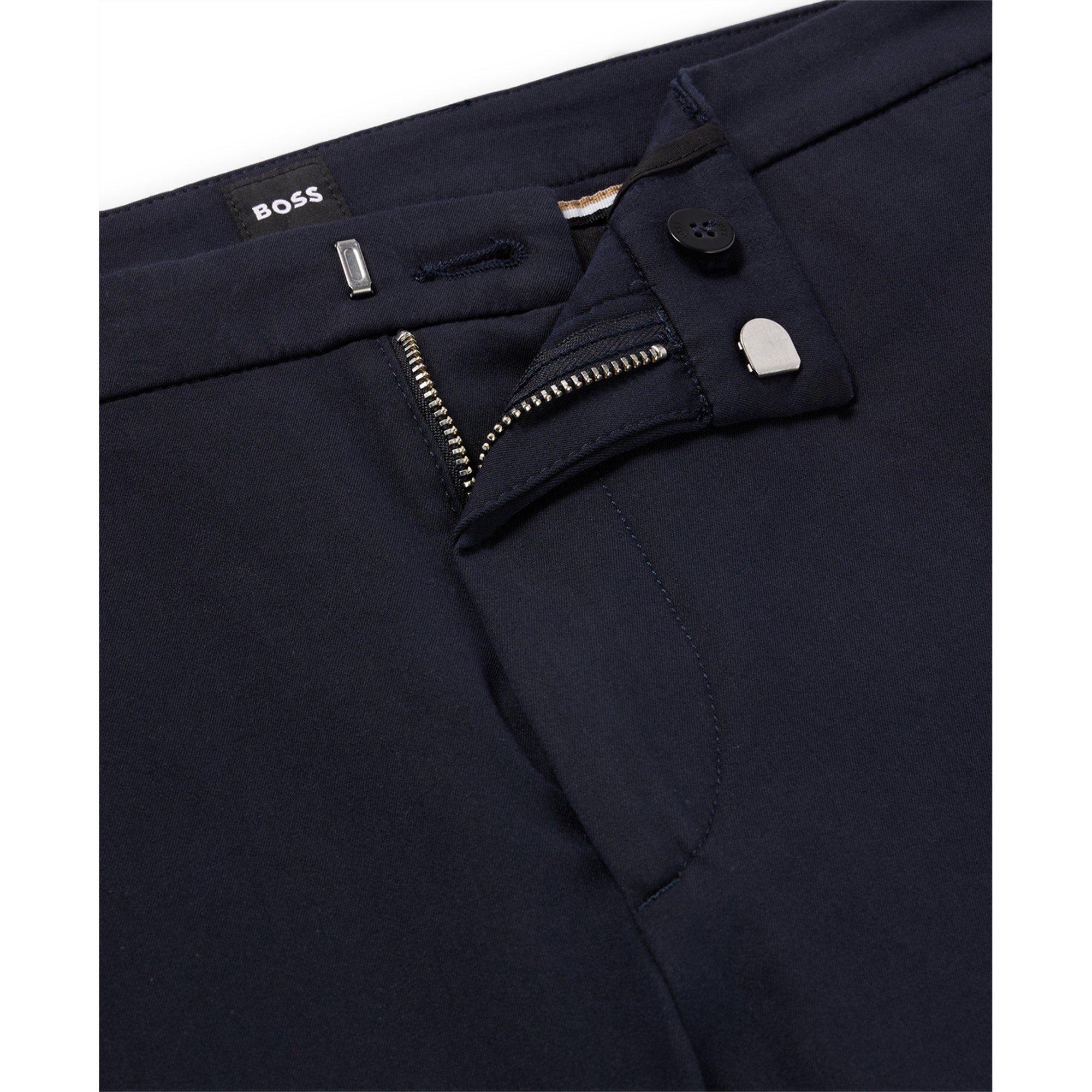Dark Blue - Boss - Men's HBB Kato Sustainable Organic Cotton Trousers - 6