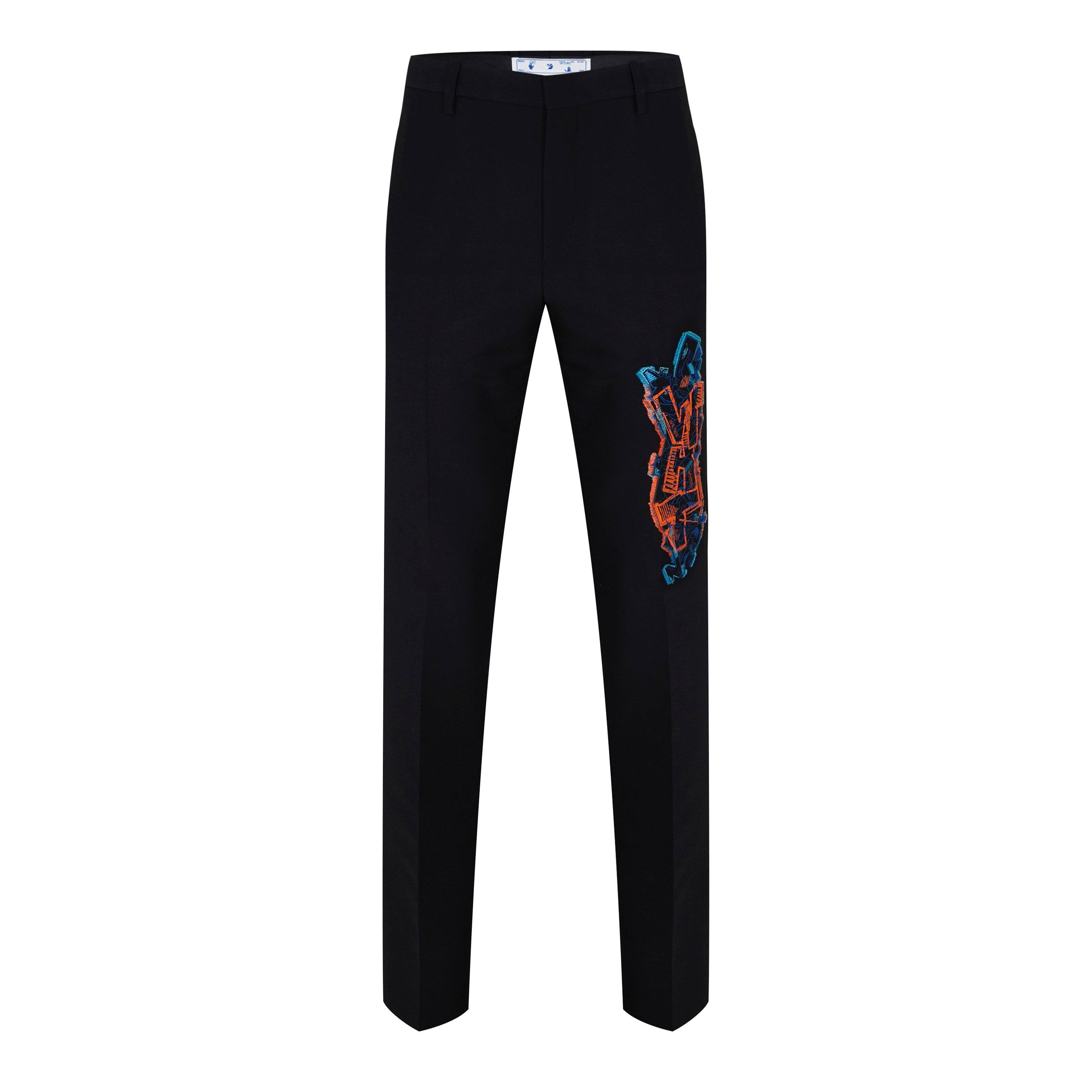 Zwart/Fluo - Off White - Men's Graf Slim Pant, Slim Fit Trousers - 6