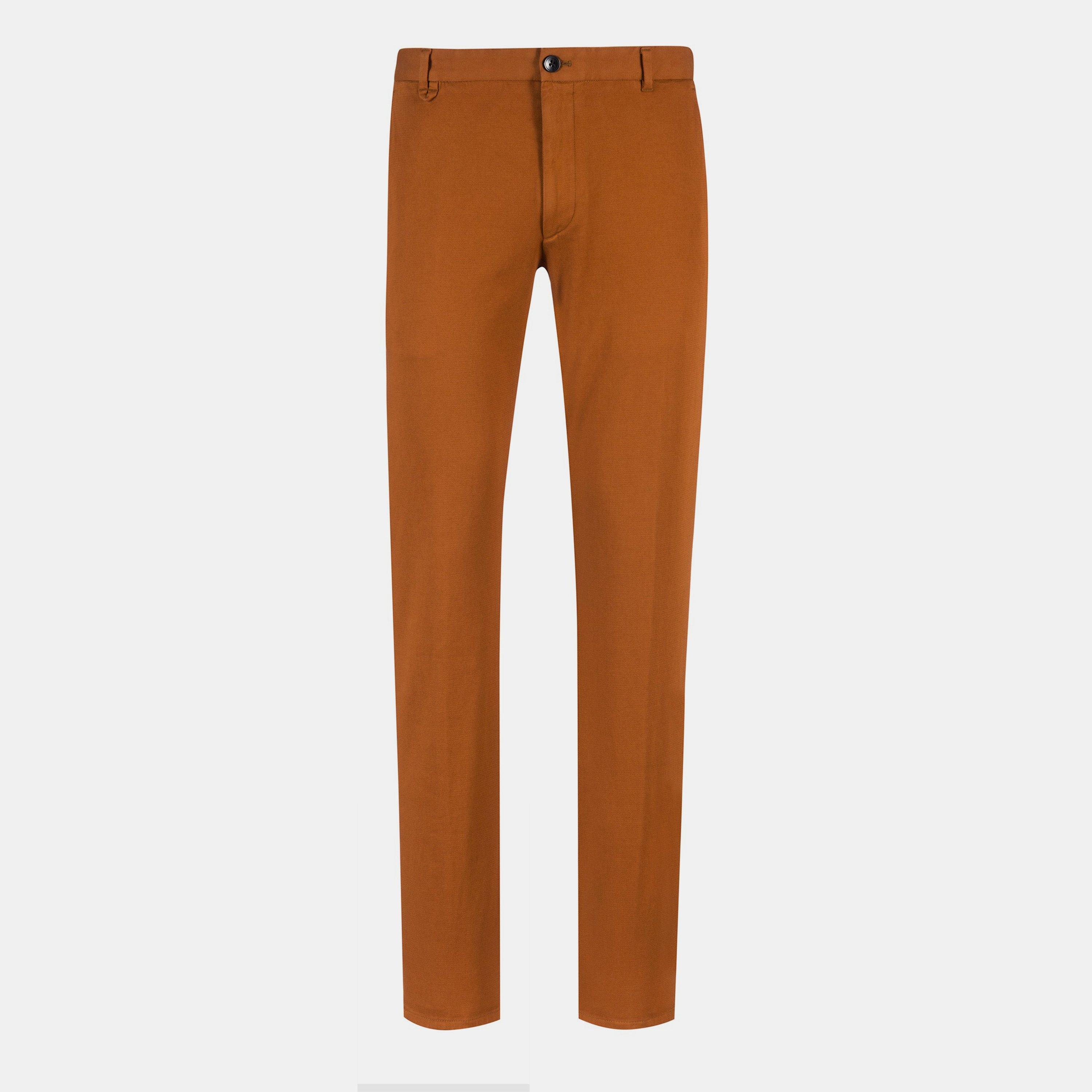 Hugo Men's Slim Fit Trousers - Rust/Copper - 48W R