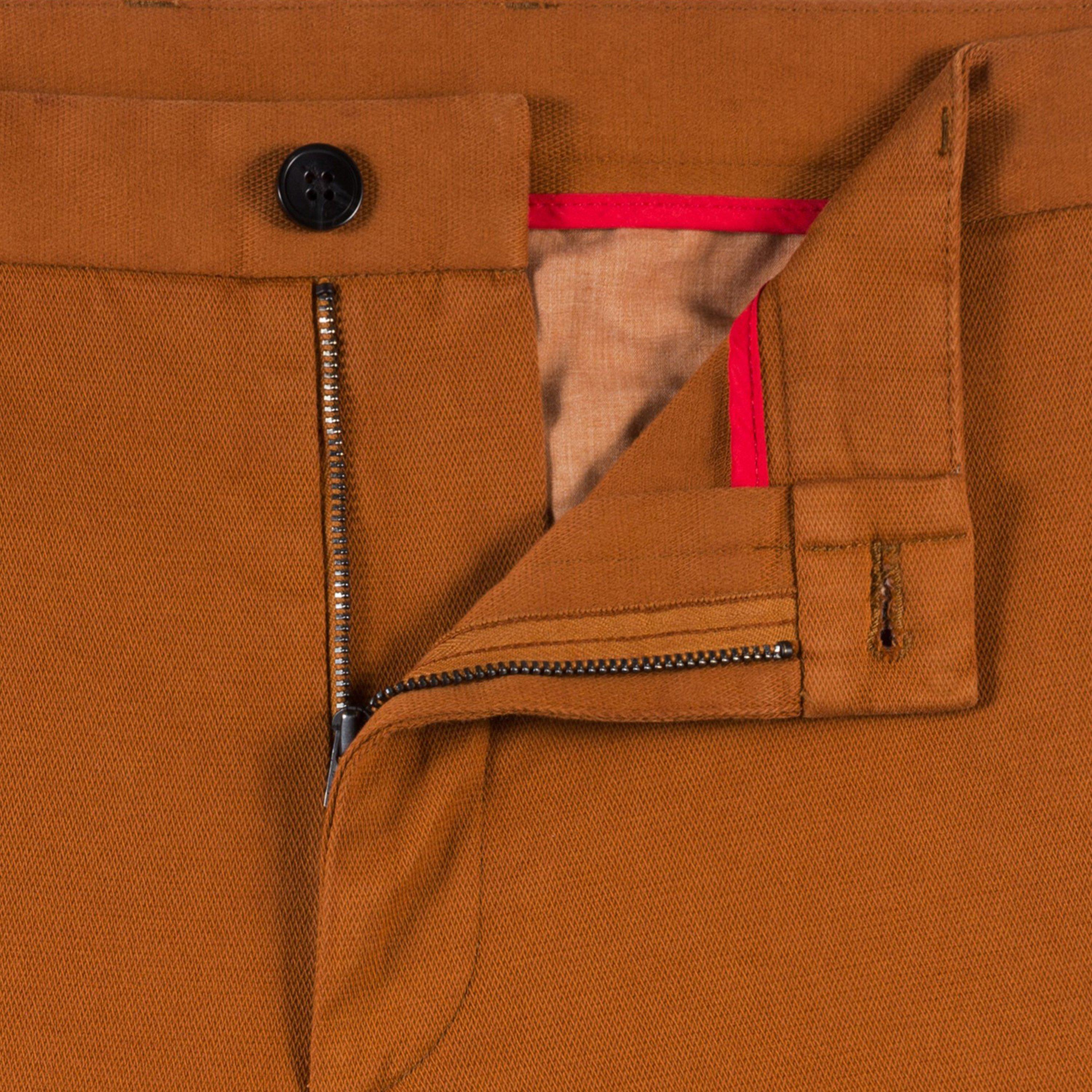 Rust/Copper - Hugo - Men's Slim Fit Trousers - 2