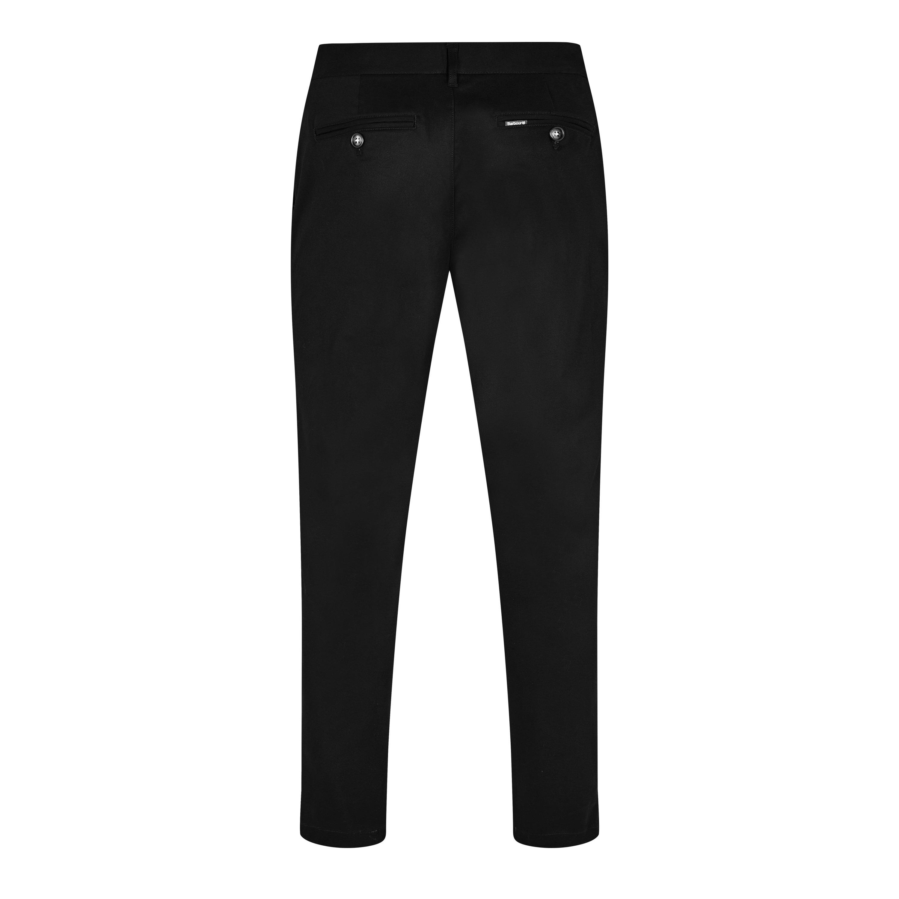 Black BK31 - Barbour - Sueded Sateen Slim Trousers - 2