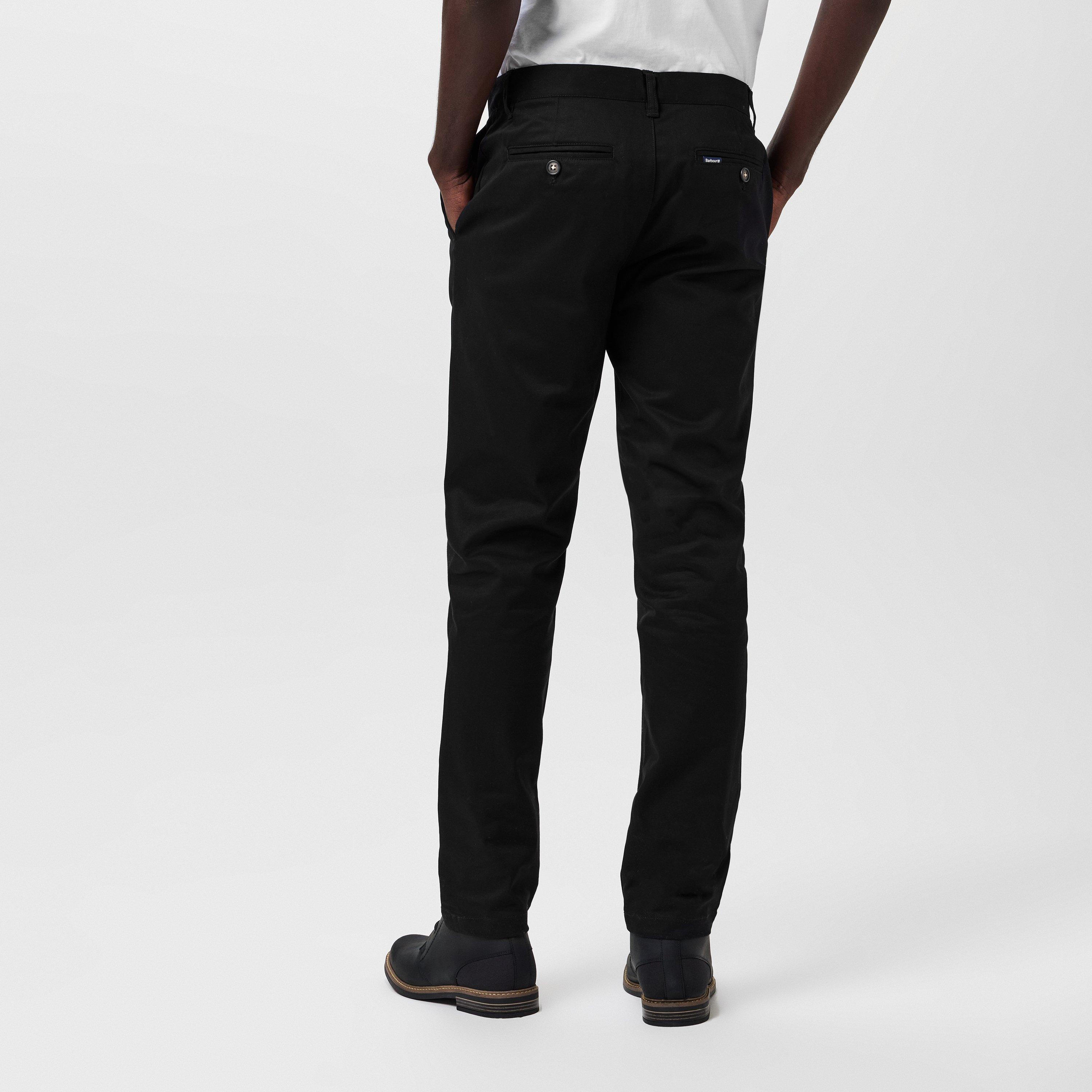 Black BK31 - Barbour - Sueded Sateen Slim Trousers - 4