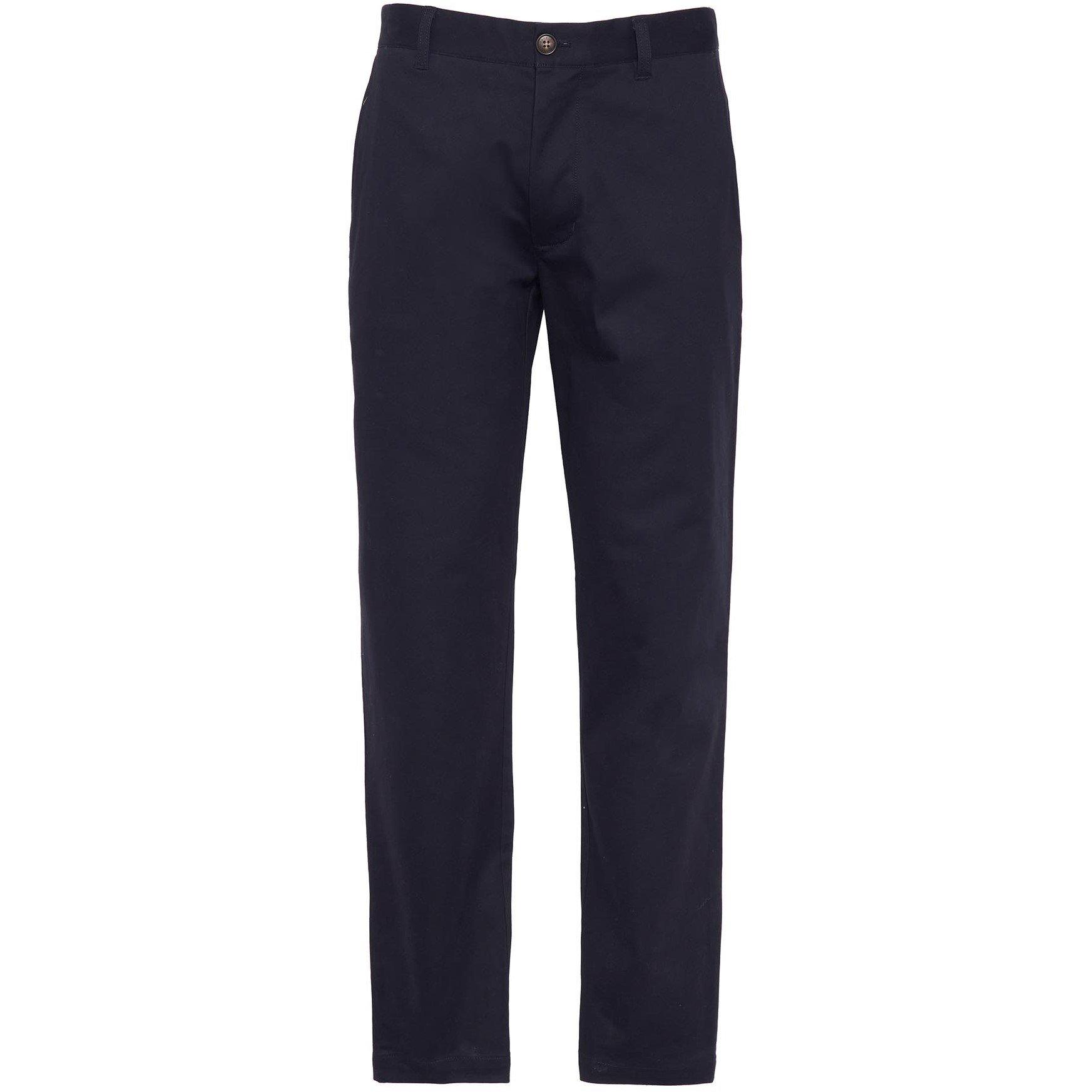 Barbour Men's Sueded Sateen Slim Trousers - Dark Navy Ny74 - 34W R