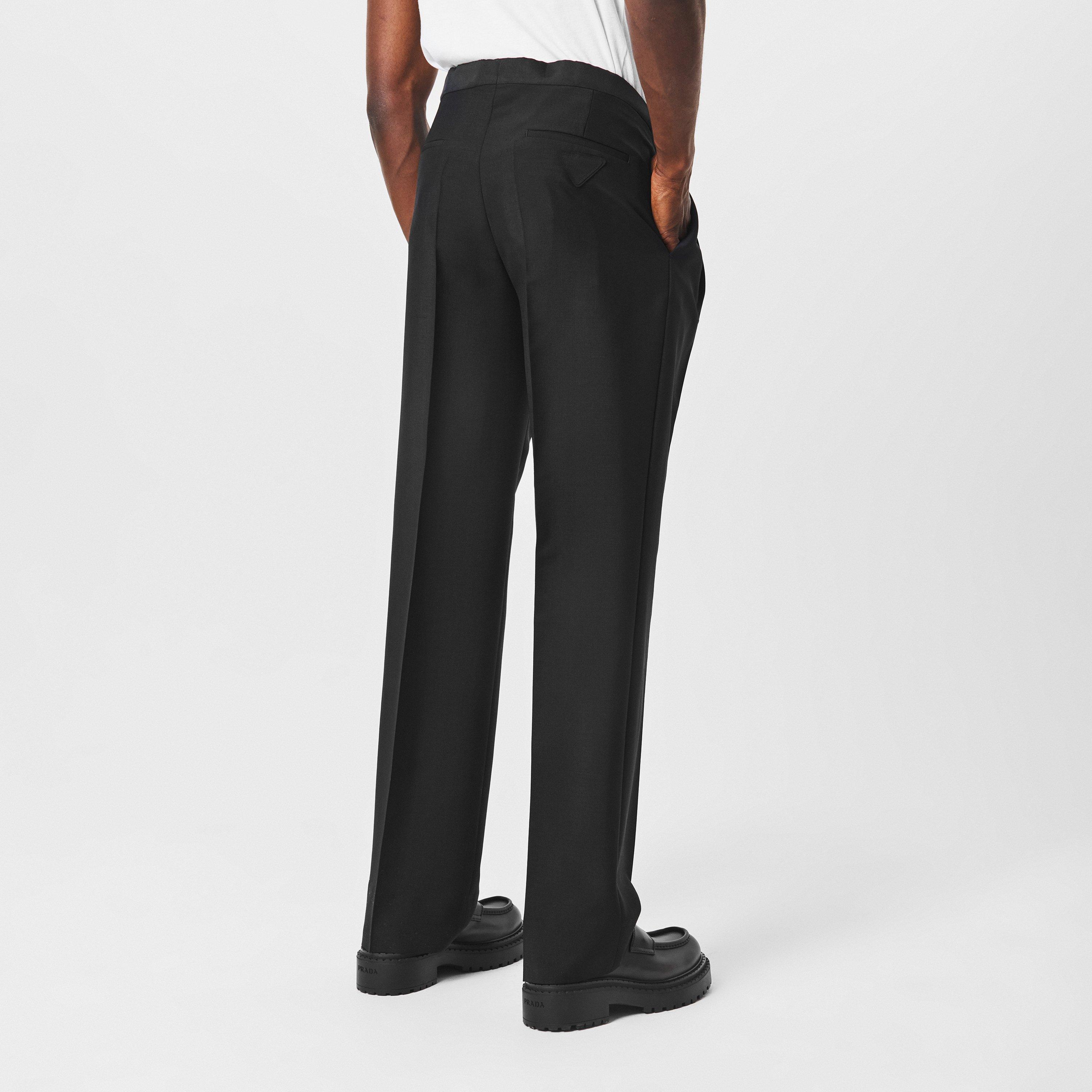 Black - Prada - Mohair Trousers - 4