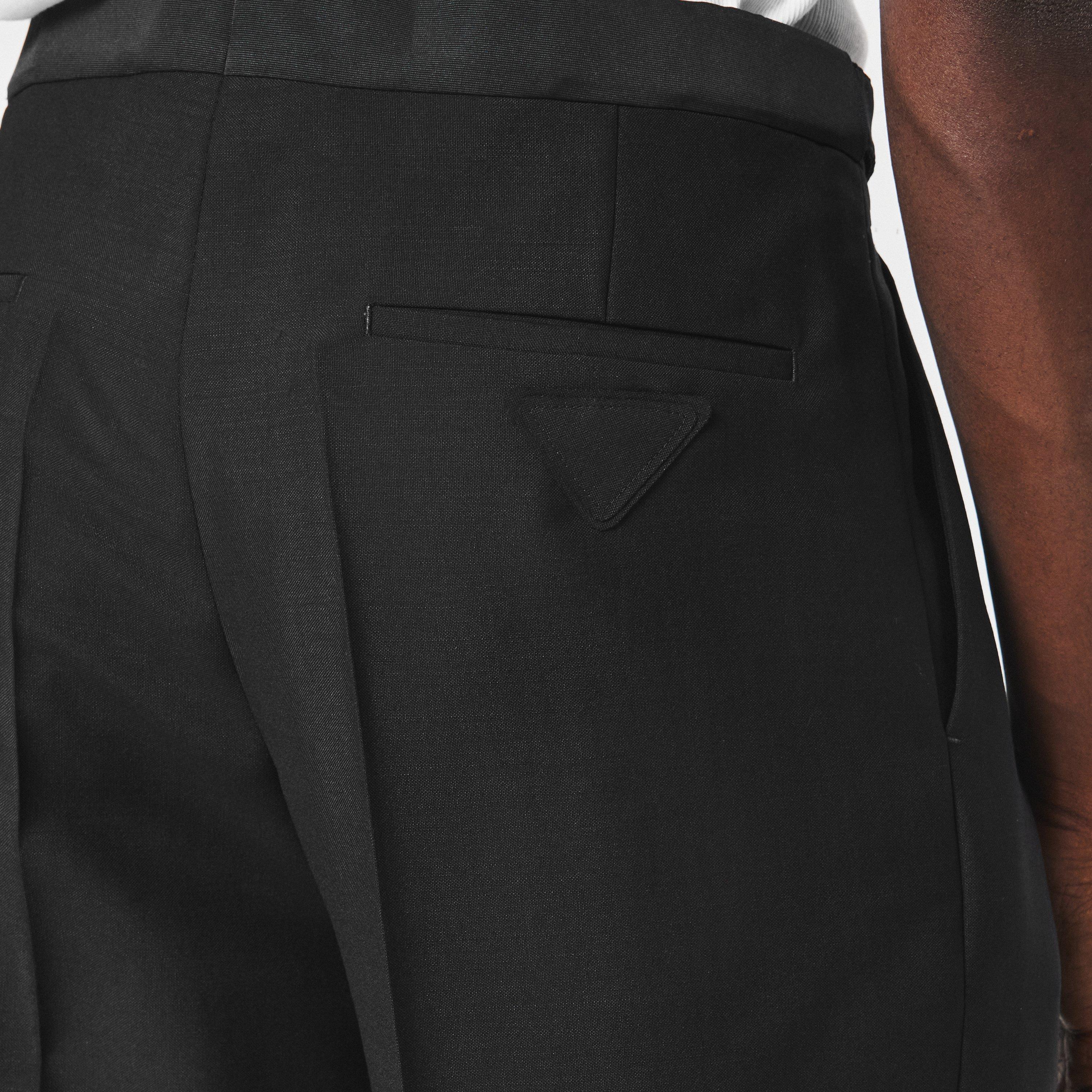 Black - Prada - Mohair Trousers - 5