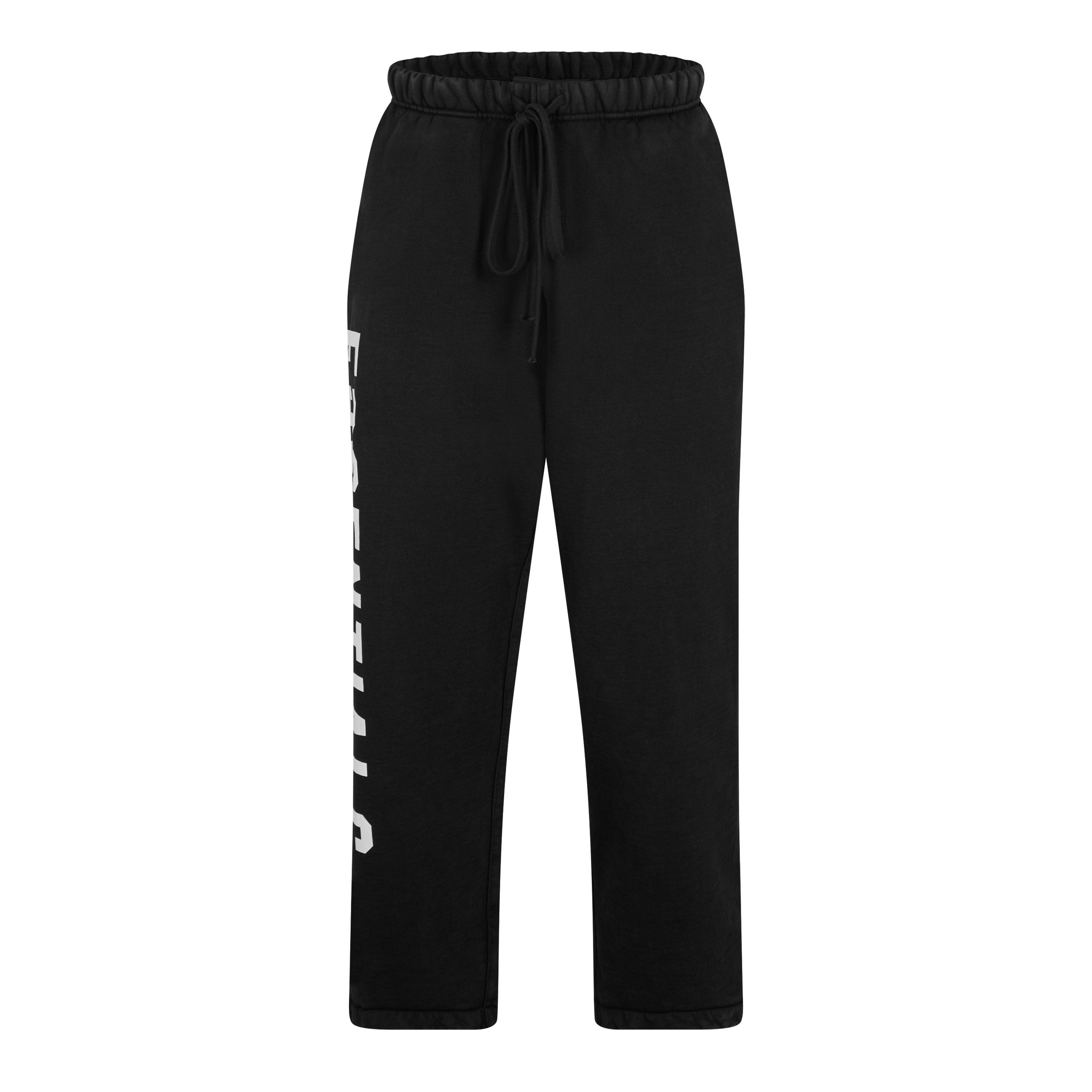 Black - Fear Of God Essentials - Logo Straight Leg Jogging Bottoms - 1