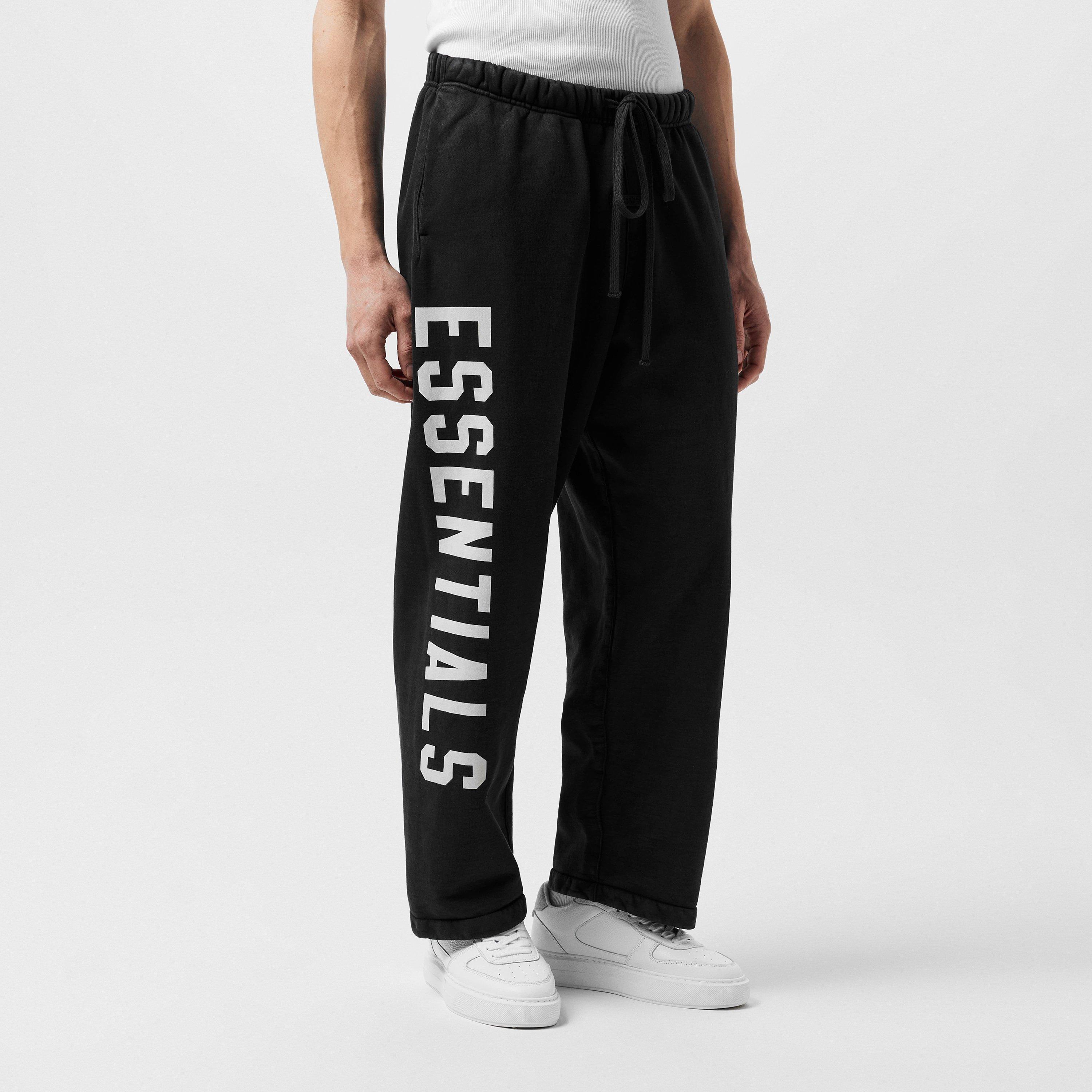 Black - Fear Of God Essentials - Logo Straight Leg Jogging Bottoms - 3