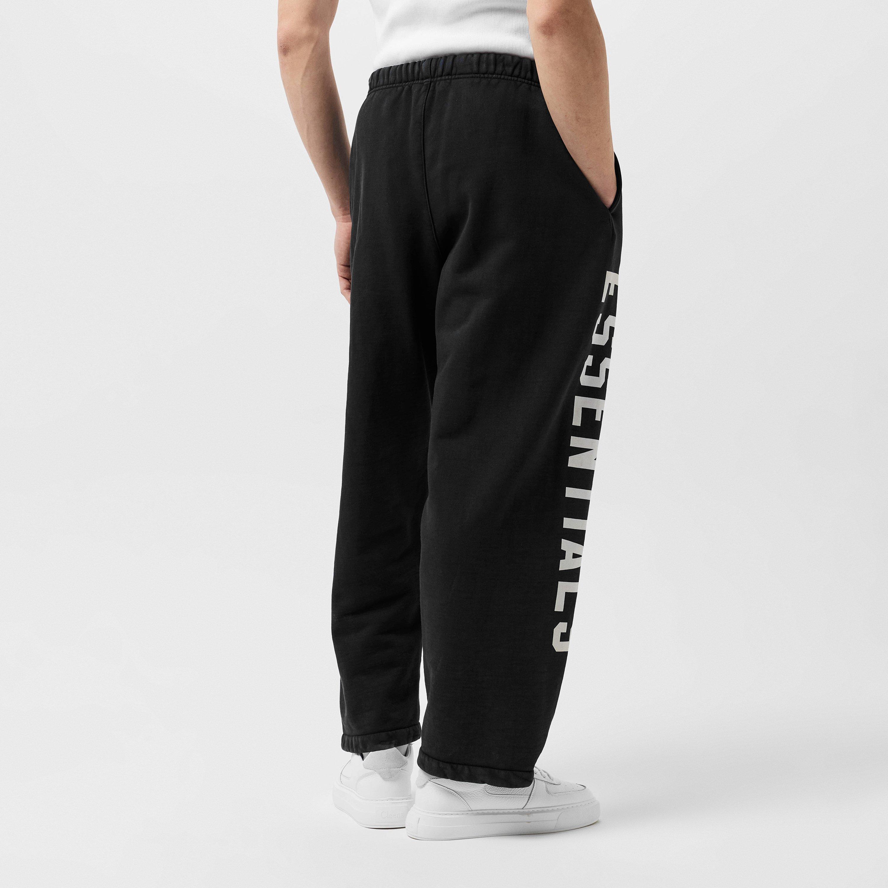 Black - Fear Of God Essentials - Logo Straight Leg Jogging Bottoms - 4