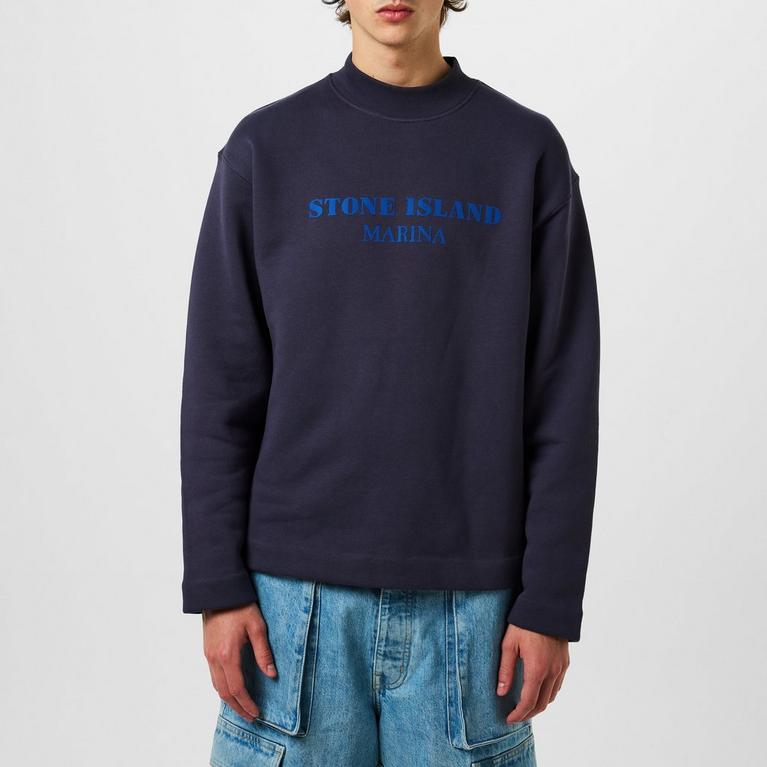 Stone Island | Reflective Marina Sweatshirt | Crew Sweaters Stone Island | Reflective Marina Sweatshirt | Crew Sweaters
