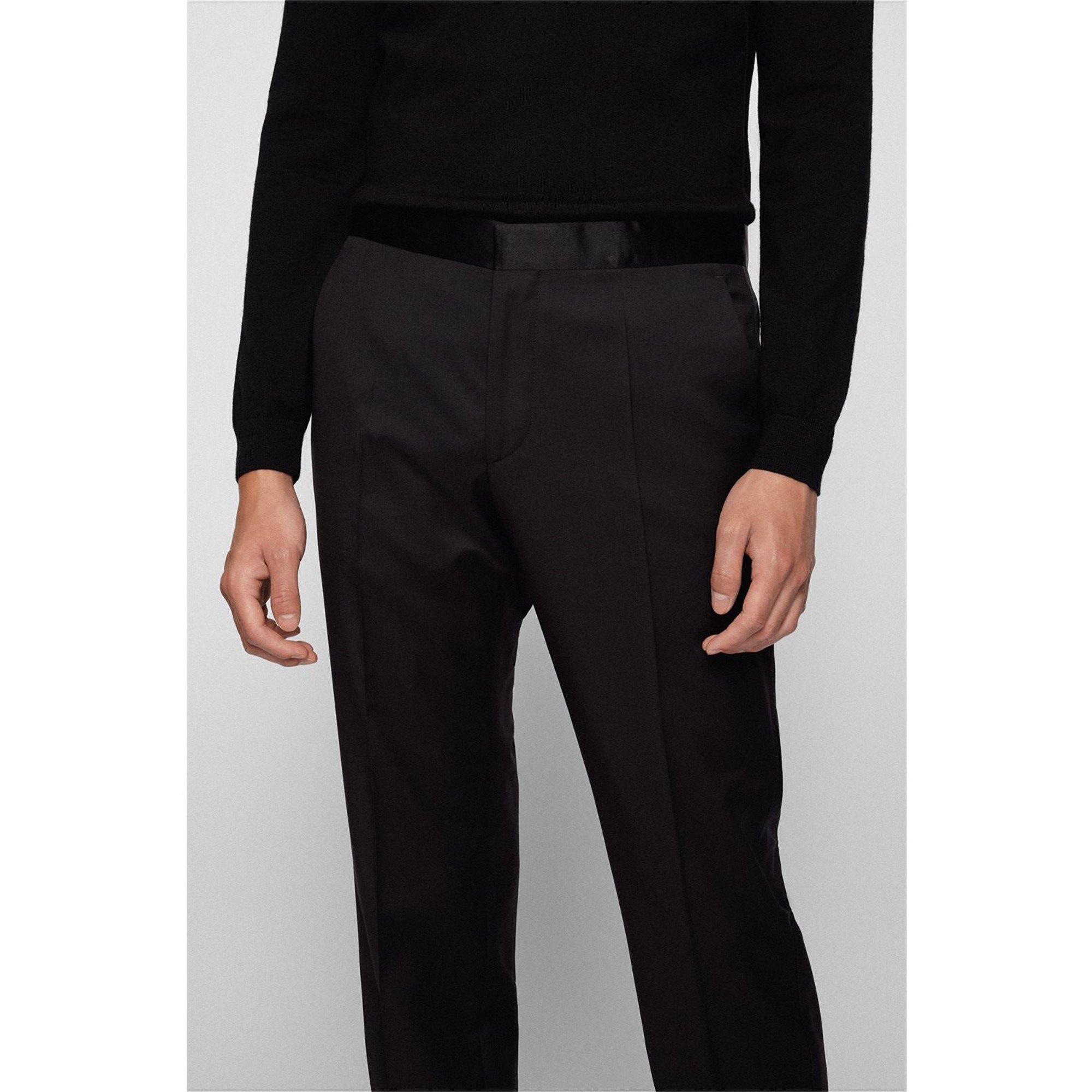 Black - Boss - Men's Gilan Cyl Slim Fit Trousers - 4