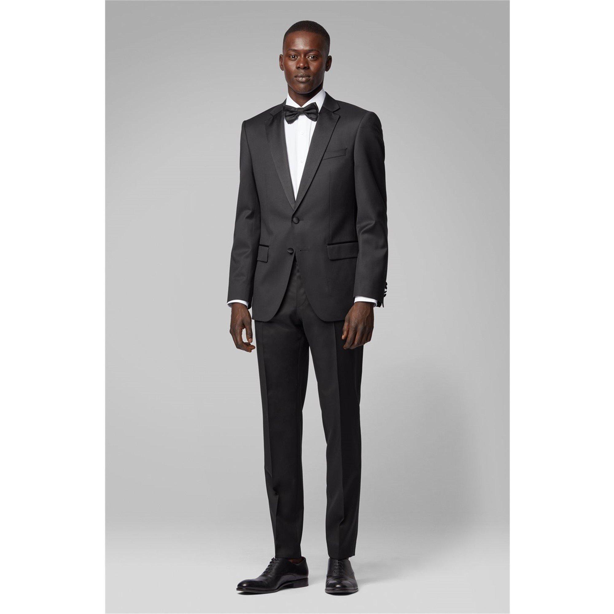 Black - Boss - Men's Gilan Cyl Slim Fit Trousers - 5